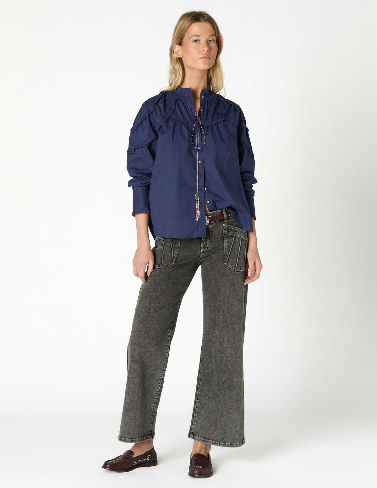 GREY POCKET TROUSERS