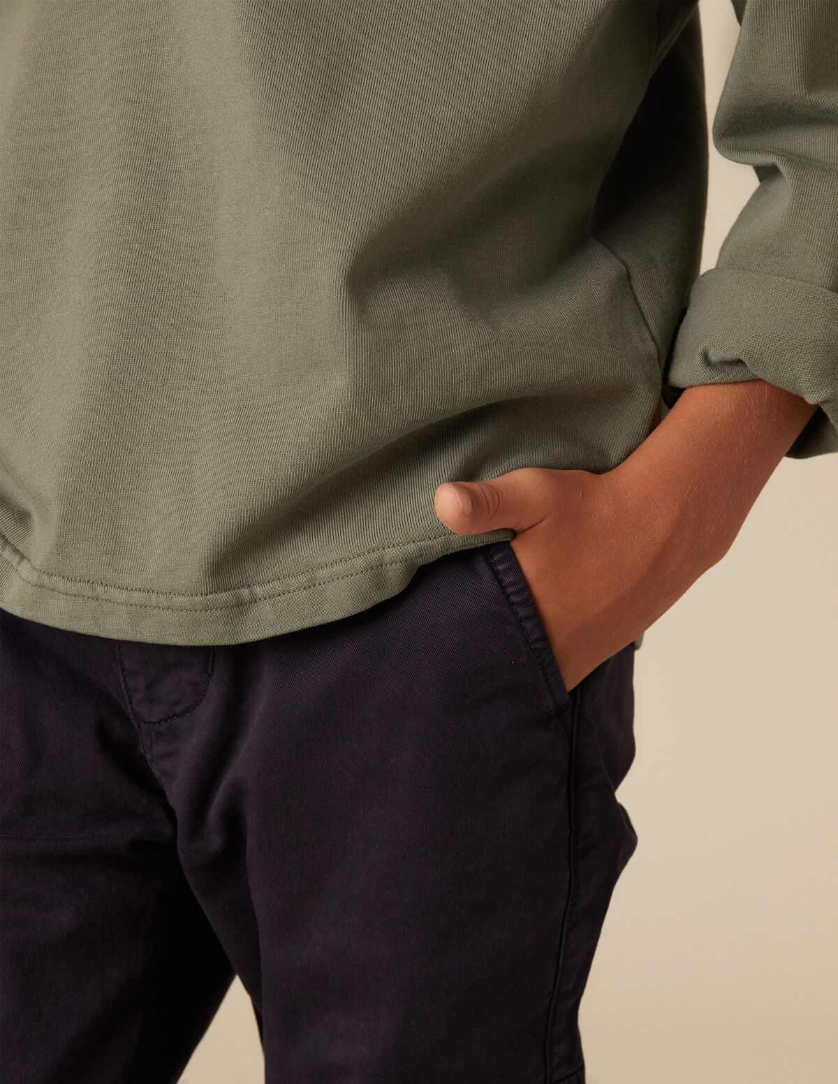 BLUE CARGO TROUSERS