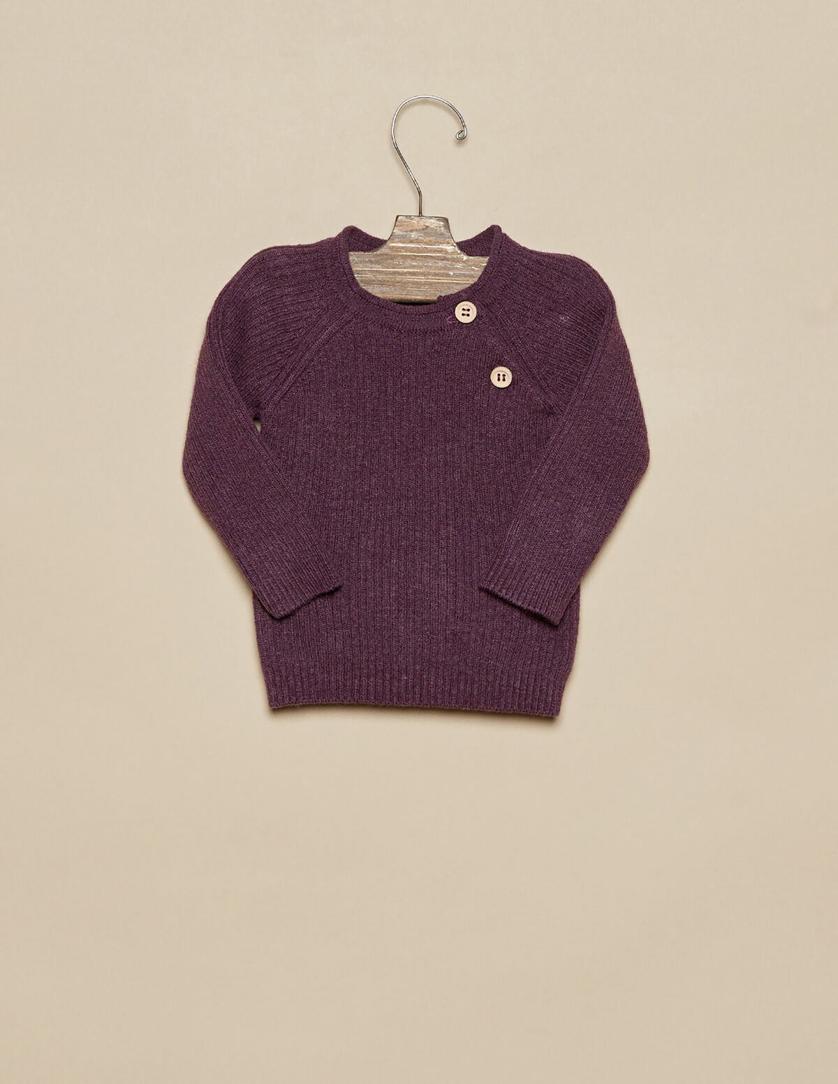 PULL CÔTELÉ MARRON