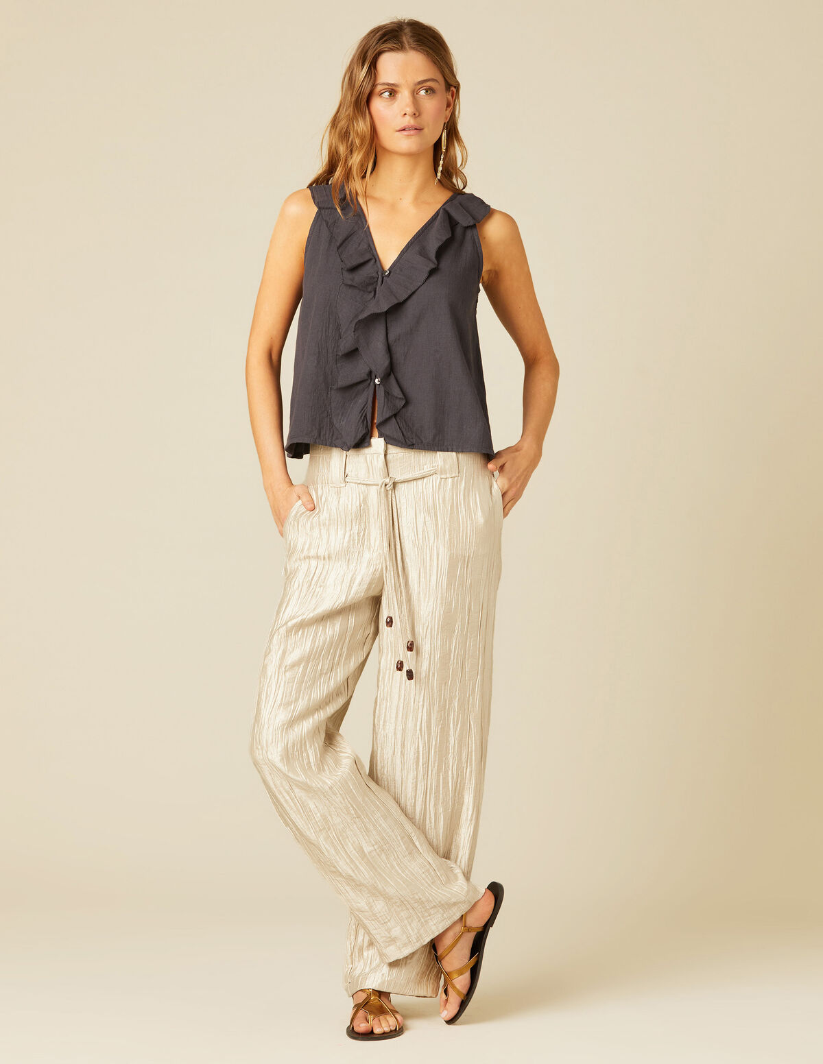 PANTALÓN TEXURA CRUDO