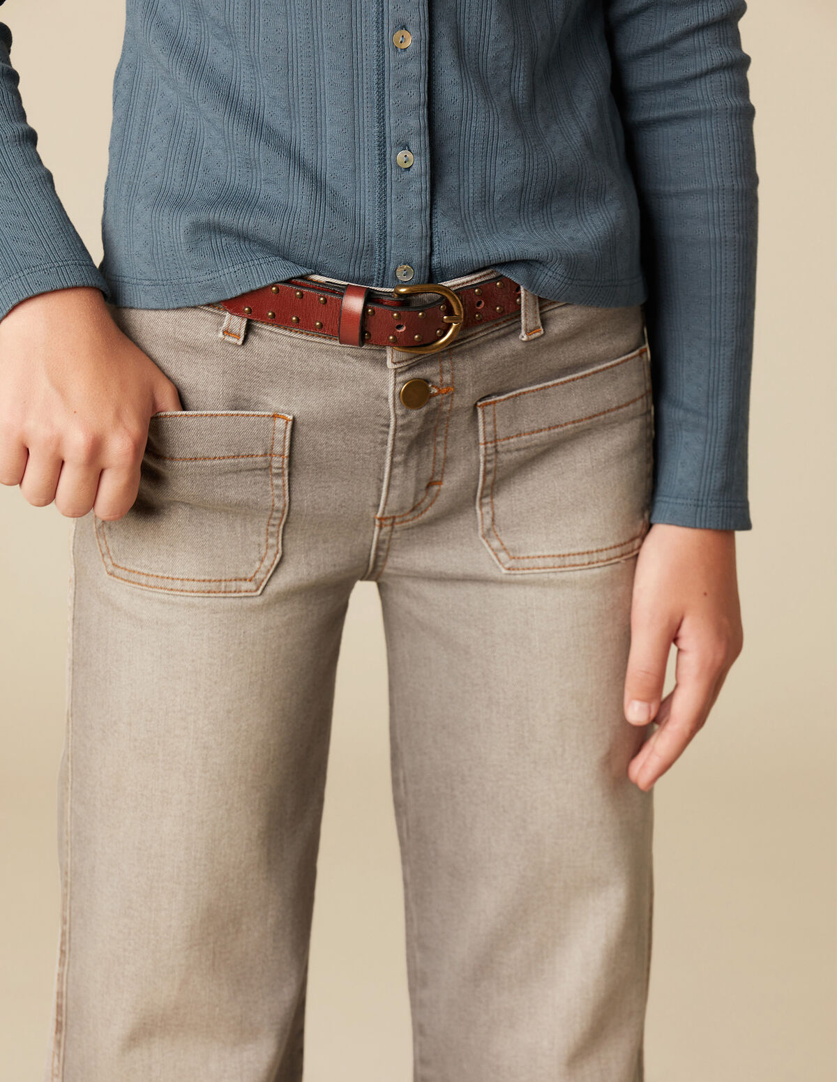 Blue jeans pockets