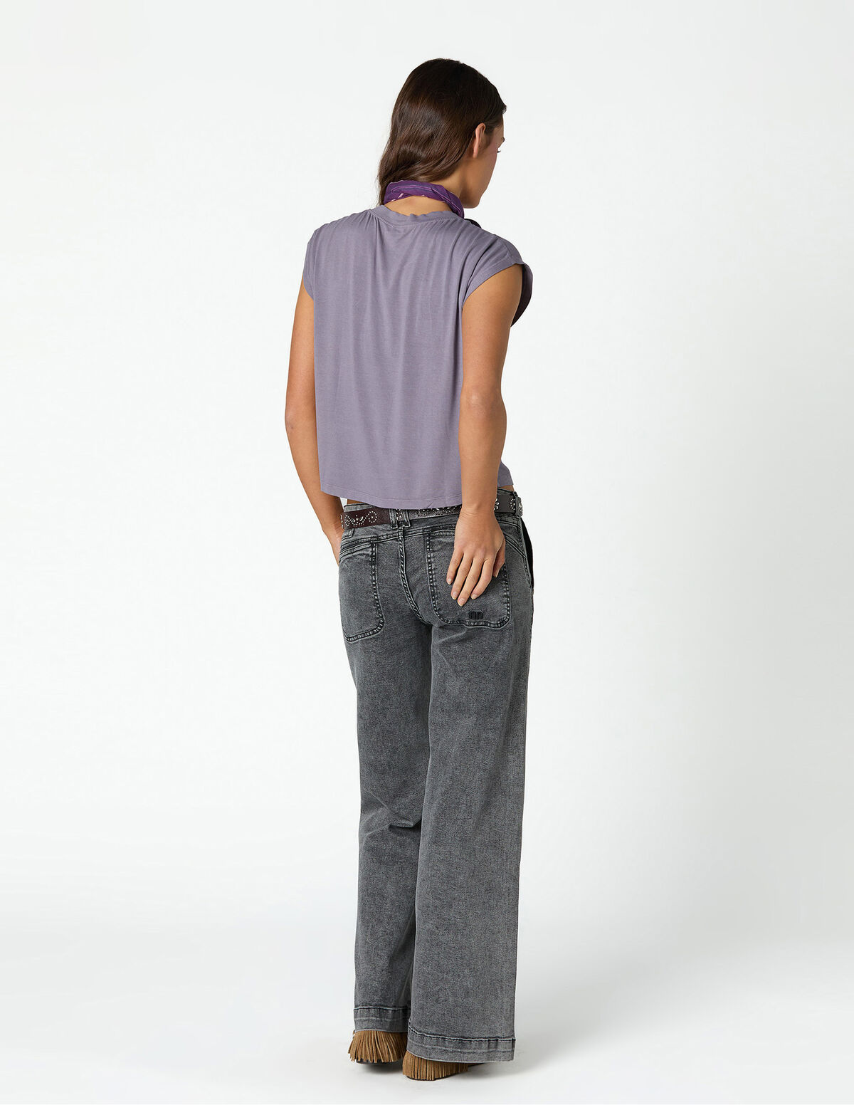 GREY NN EMBROIDERED TROUSERS