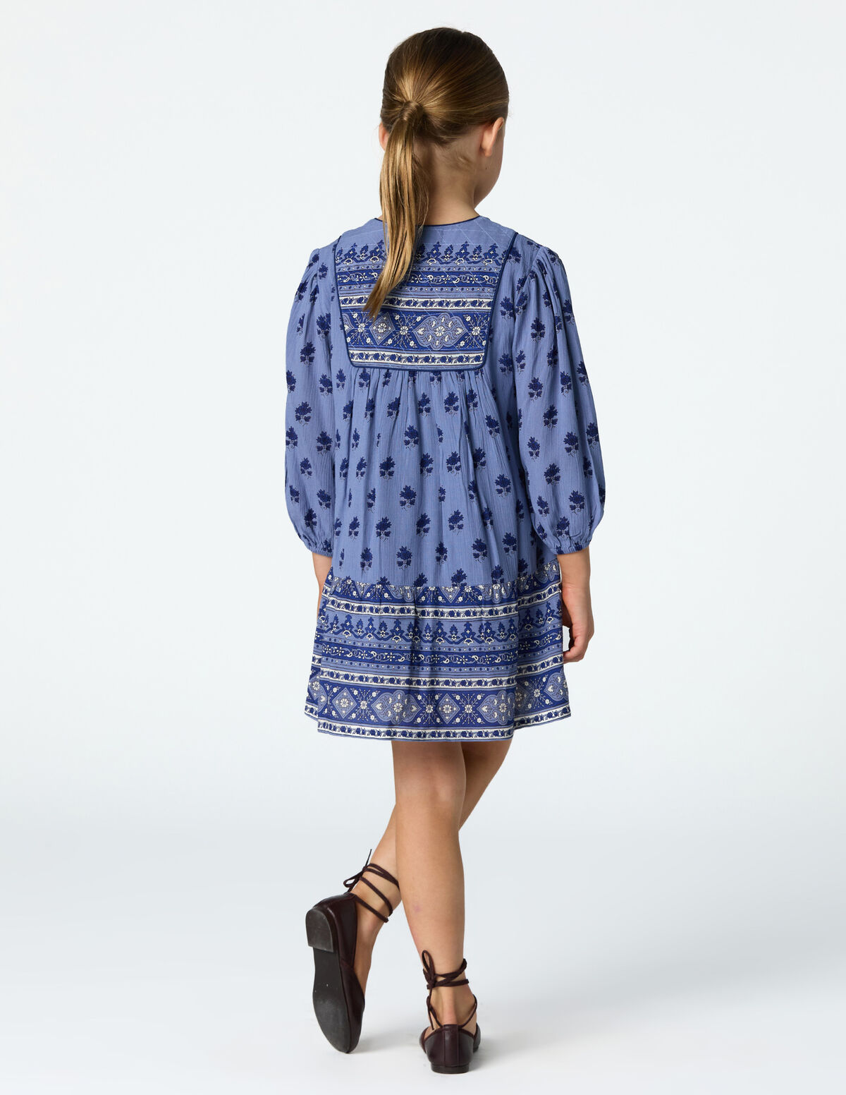 BUTI BLUE PRINT DRESS