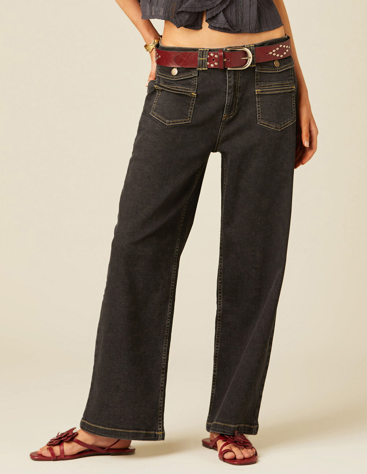 ANTHRACITE MIX TROUSERS POCKETS