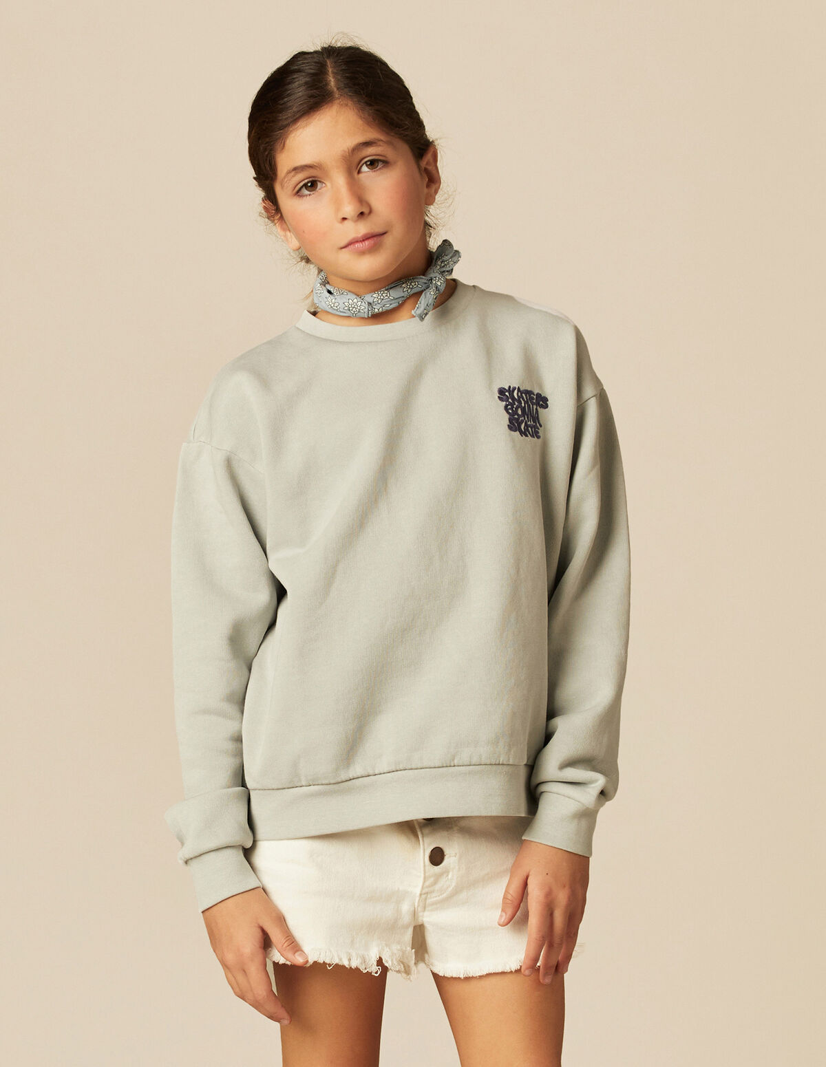 GREY SKATE SWEATSHIRT