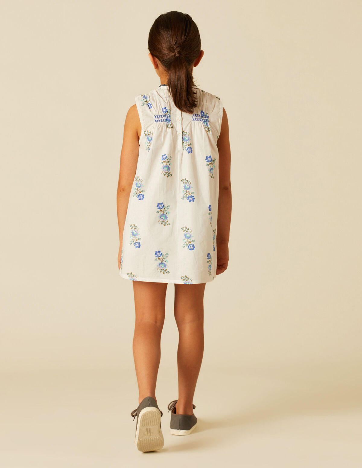 VESTIDO FLOR MULTICOLOR AZUL