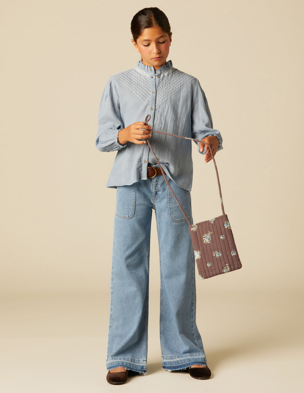 PANTALÓN WIDE LEG VAQUERO AZUL