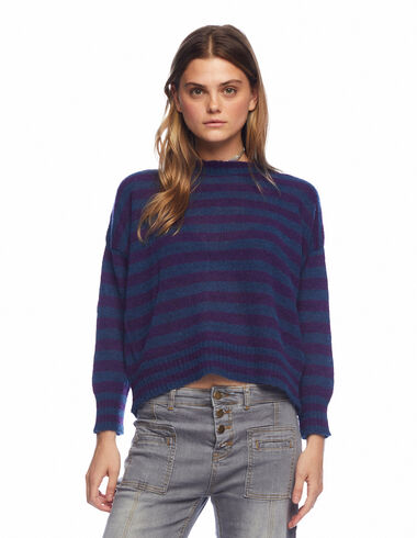 Green and berry multicolour striped jumper - View all > - Nícoli
