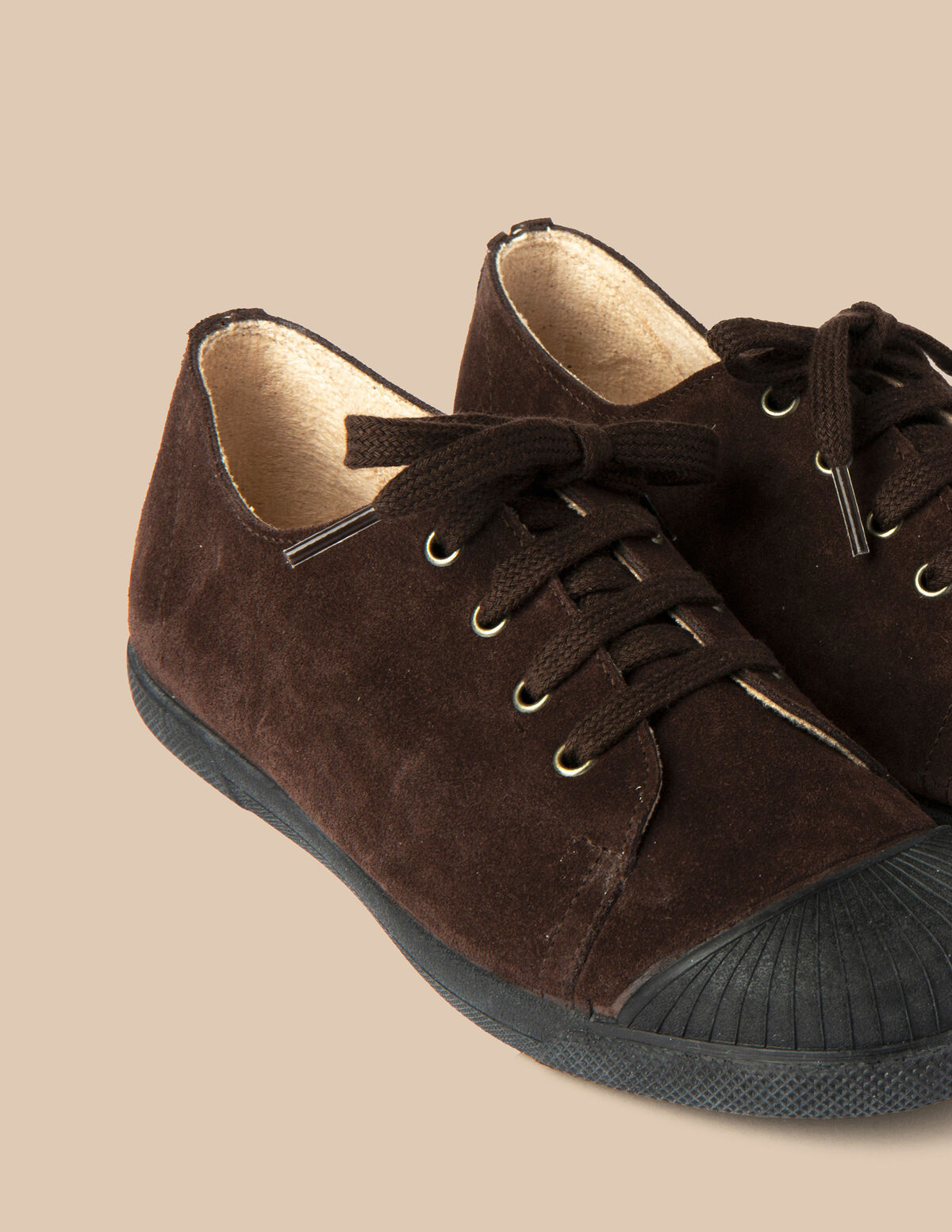 ANTHRACITE LACE-UP TRAINERS