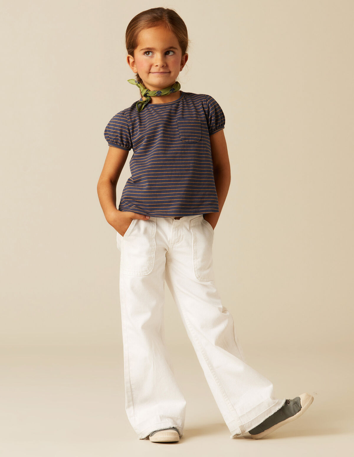 Pantalón wide leg vaquero azul