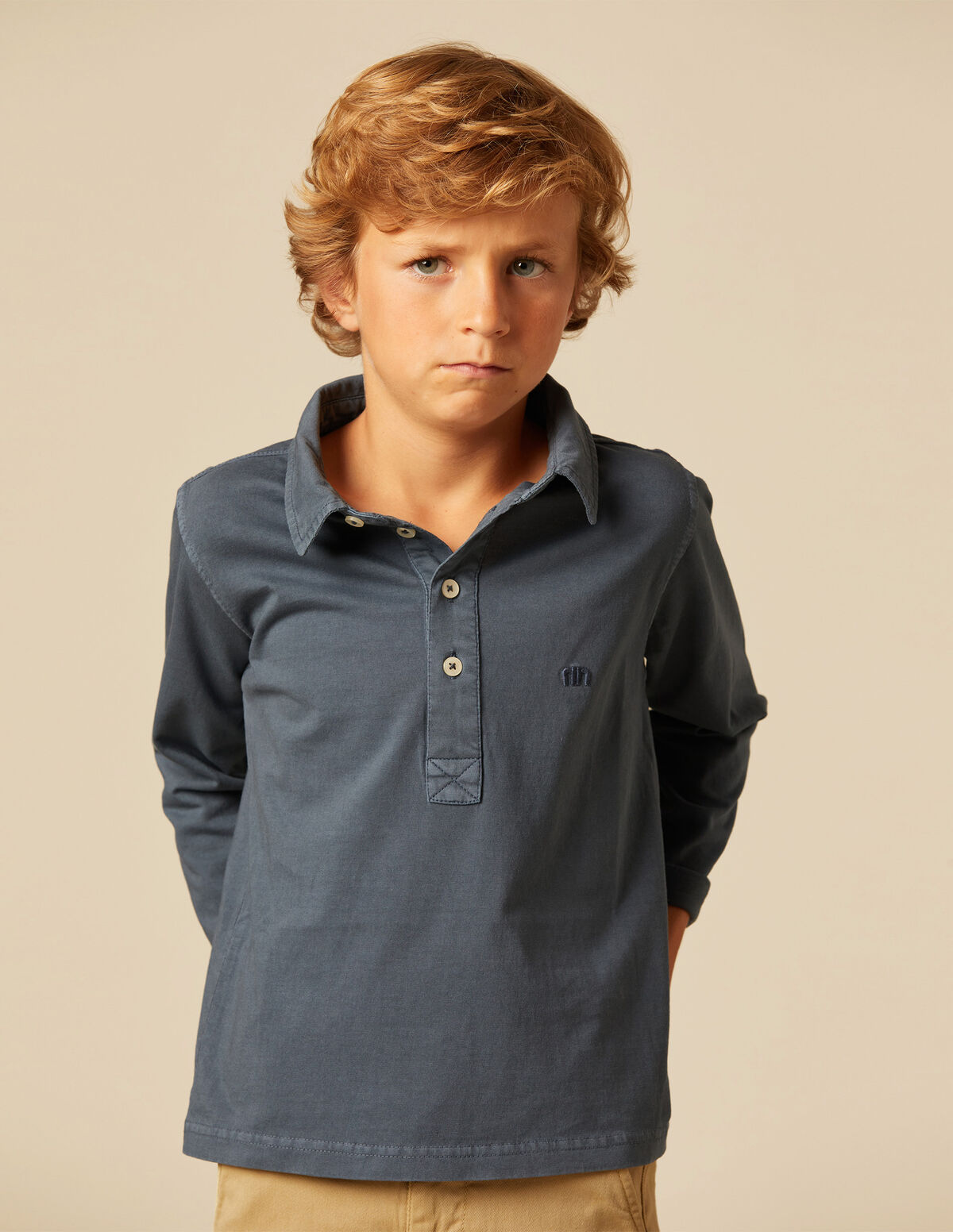 RED 'NN' POLO SHIRT