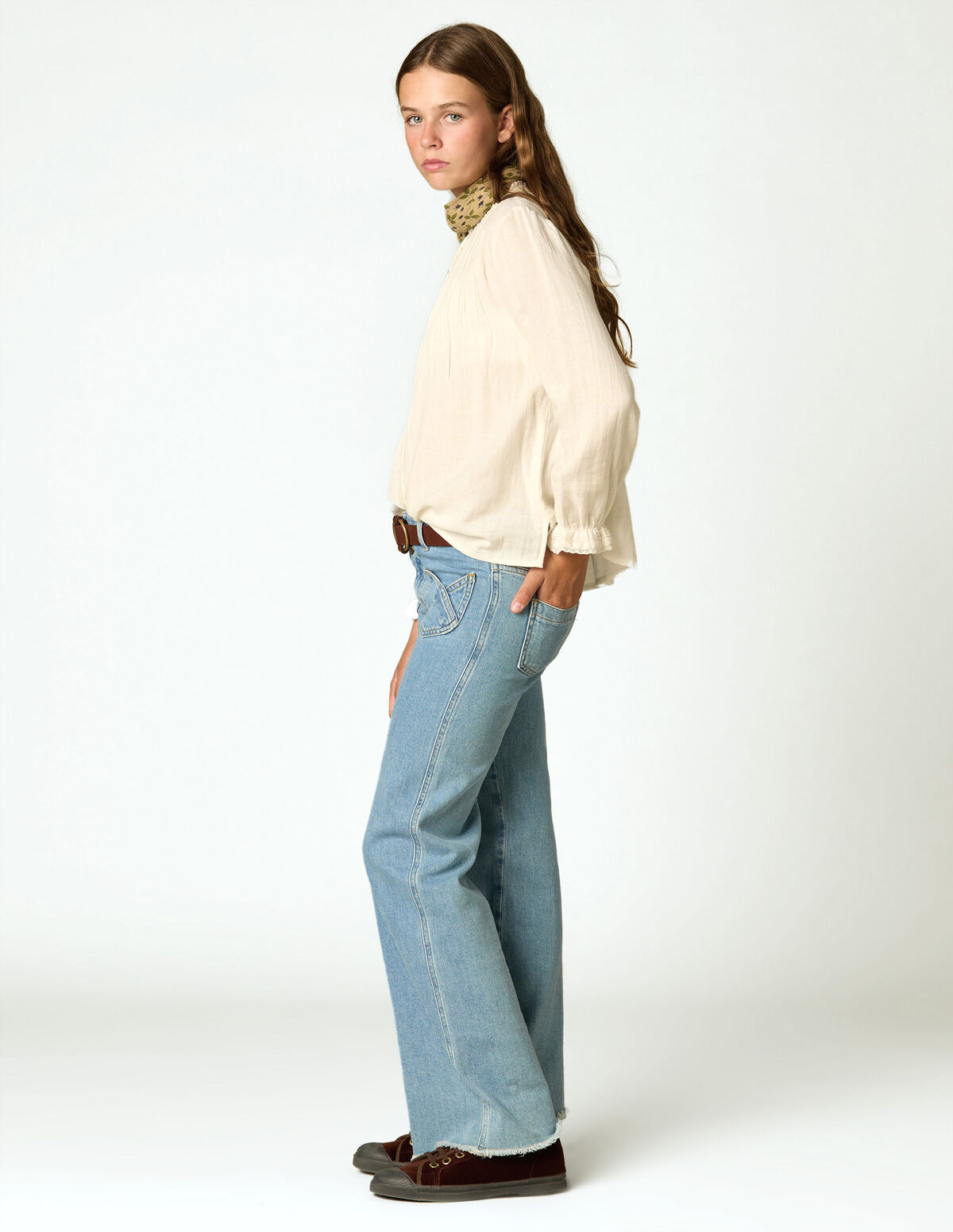 CAL&Ccedil;AS BOLSO CRUZADO AZUL