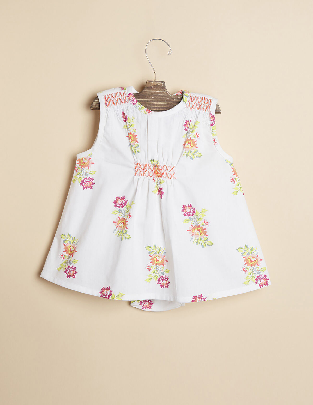 VESTIDO FLOR MULTICOLOR AZUL