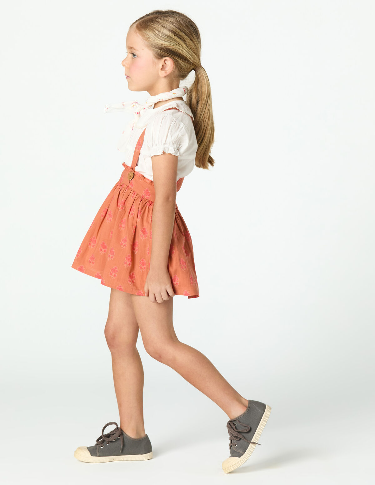ORANGE BUTI SKIRT