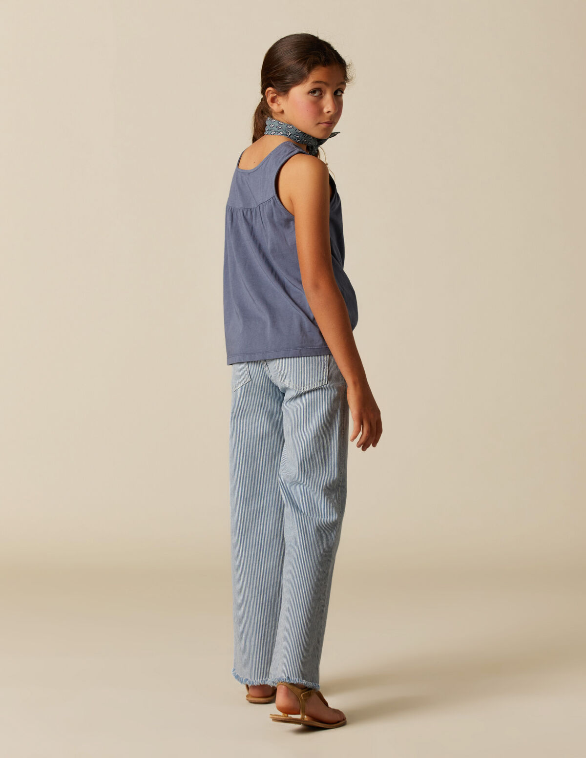 BLUE STRIPED JEANS