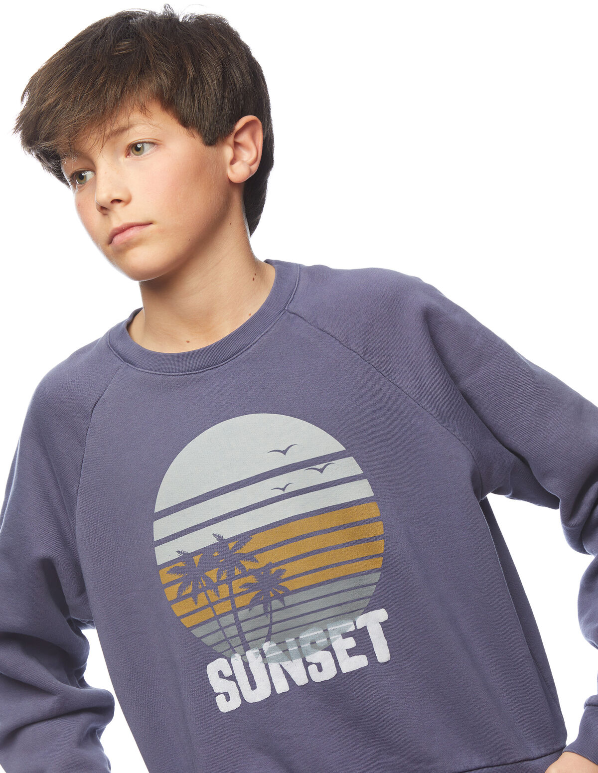 Sudadera print azul