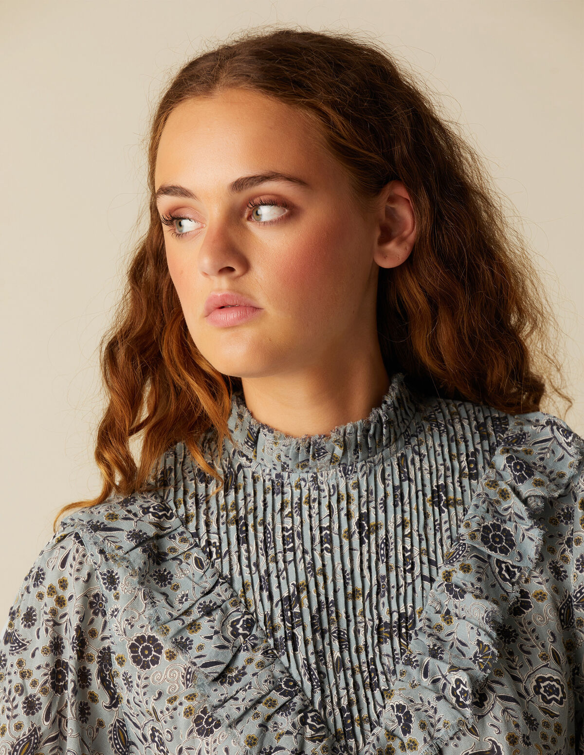 T-SH FLOR FOLHA AZUL CL