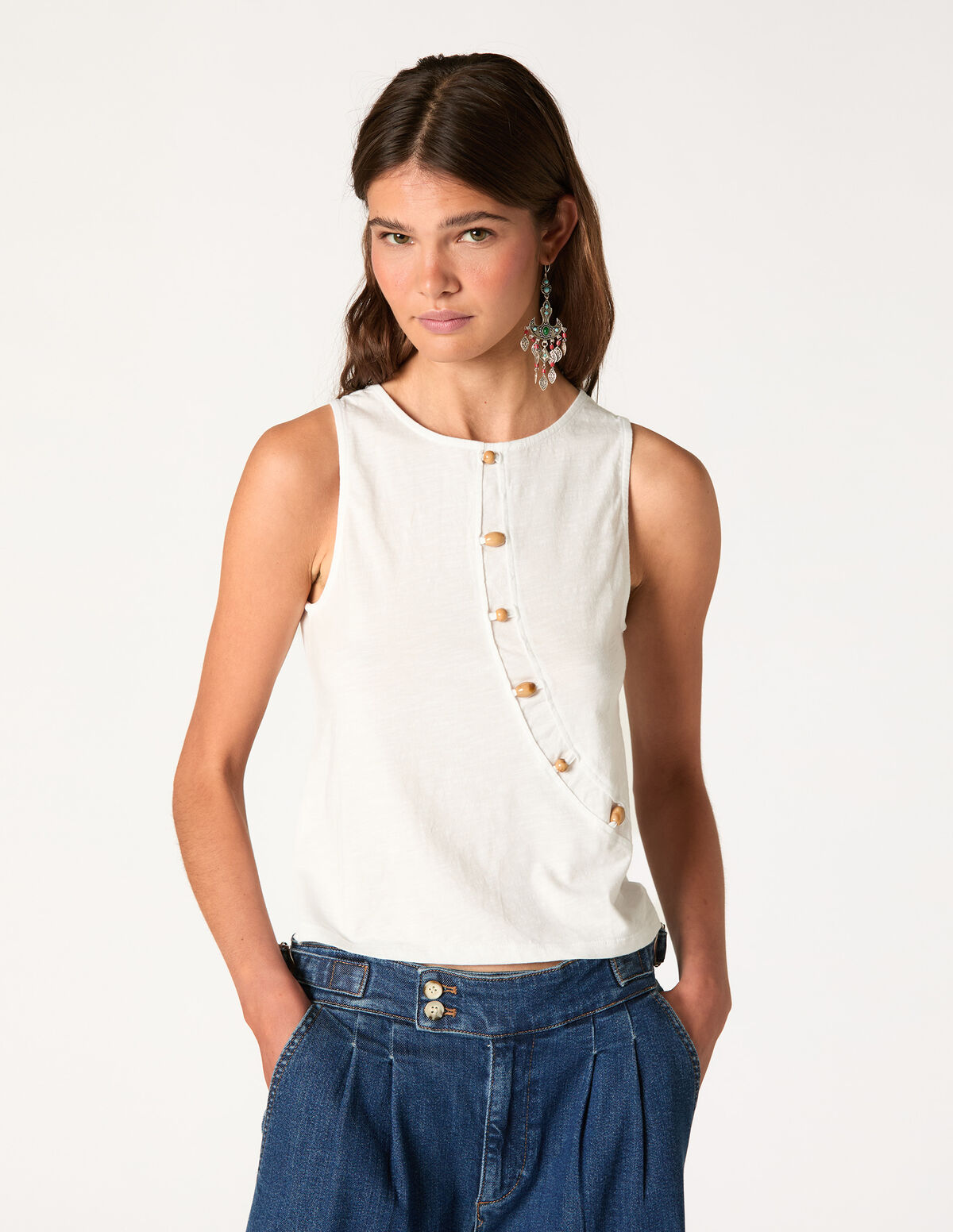 ANTHRACITE CUT OUT T-SHIRT