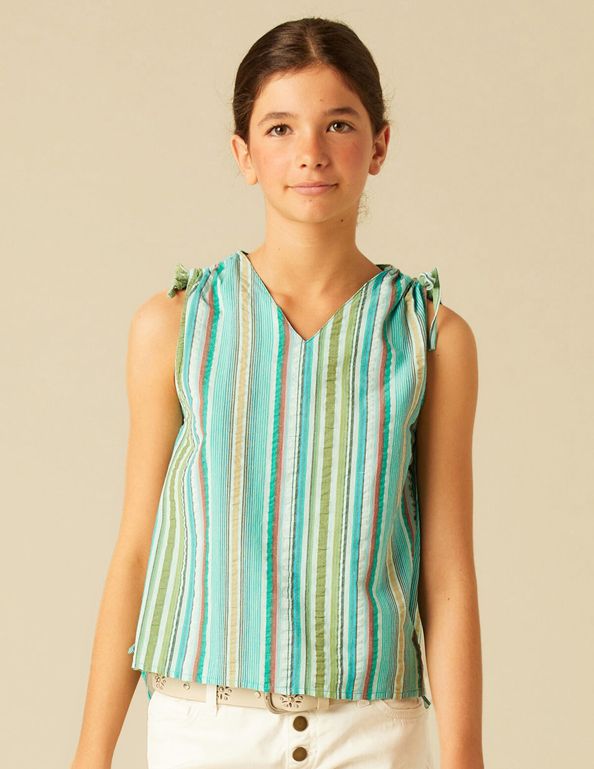 CAMISA RAYA MULTICOLOR MORA