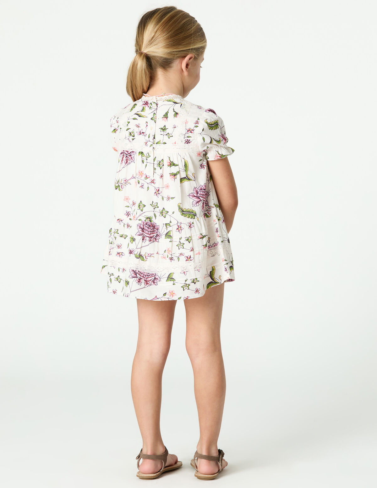 CAPPUCCINO INDIAN PRINT DRESS