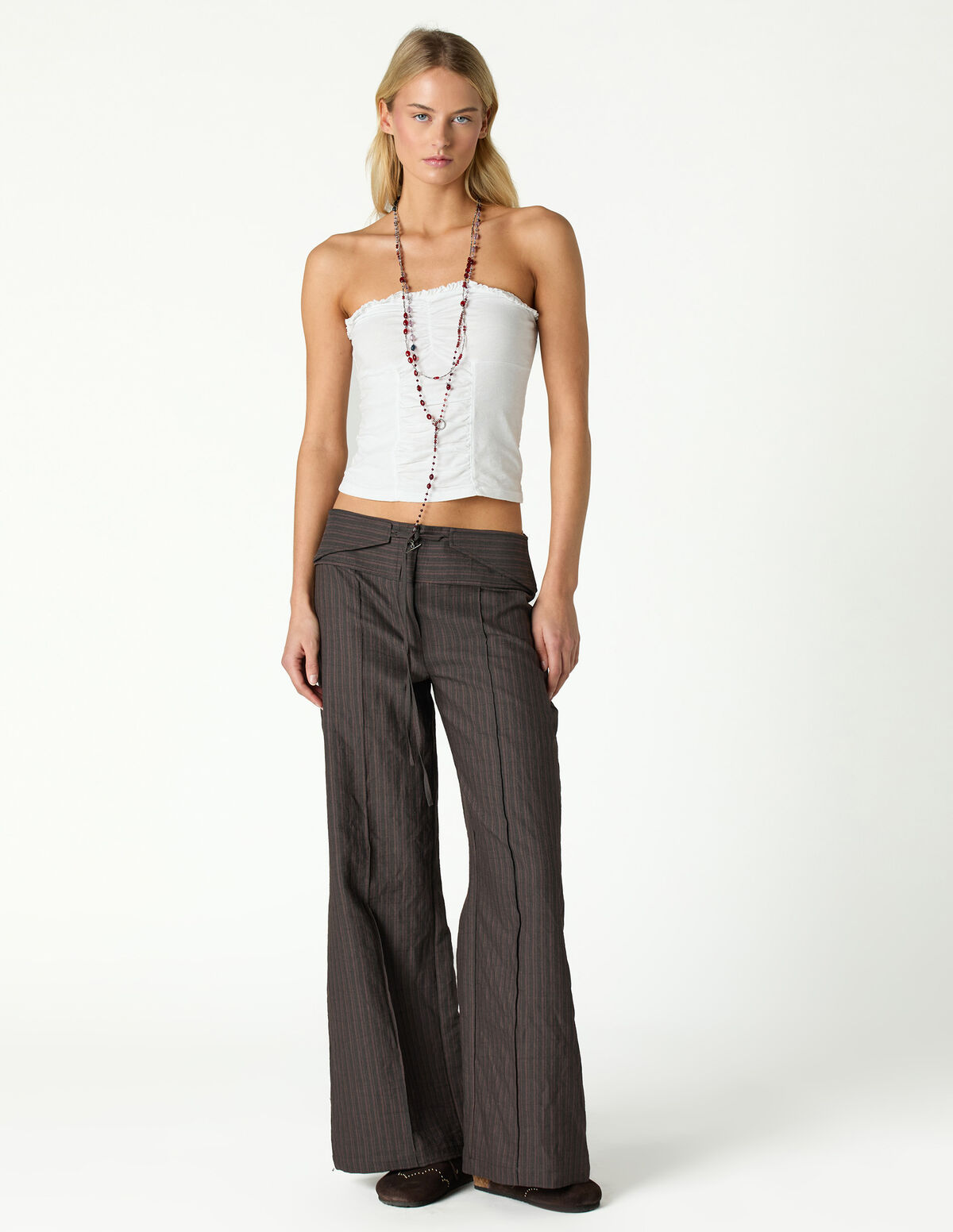 BLUE STRIPED TROUSERS