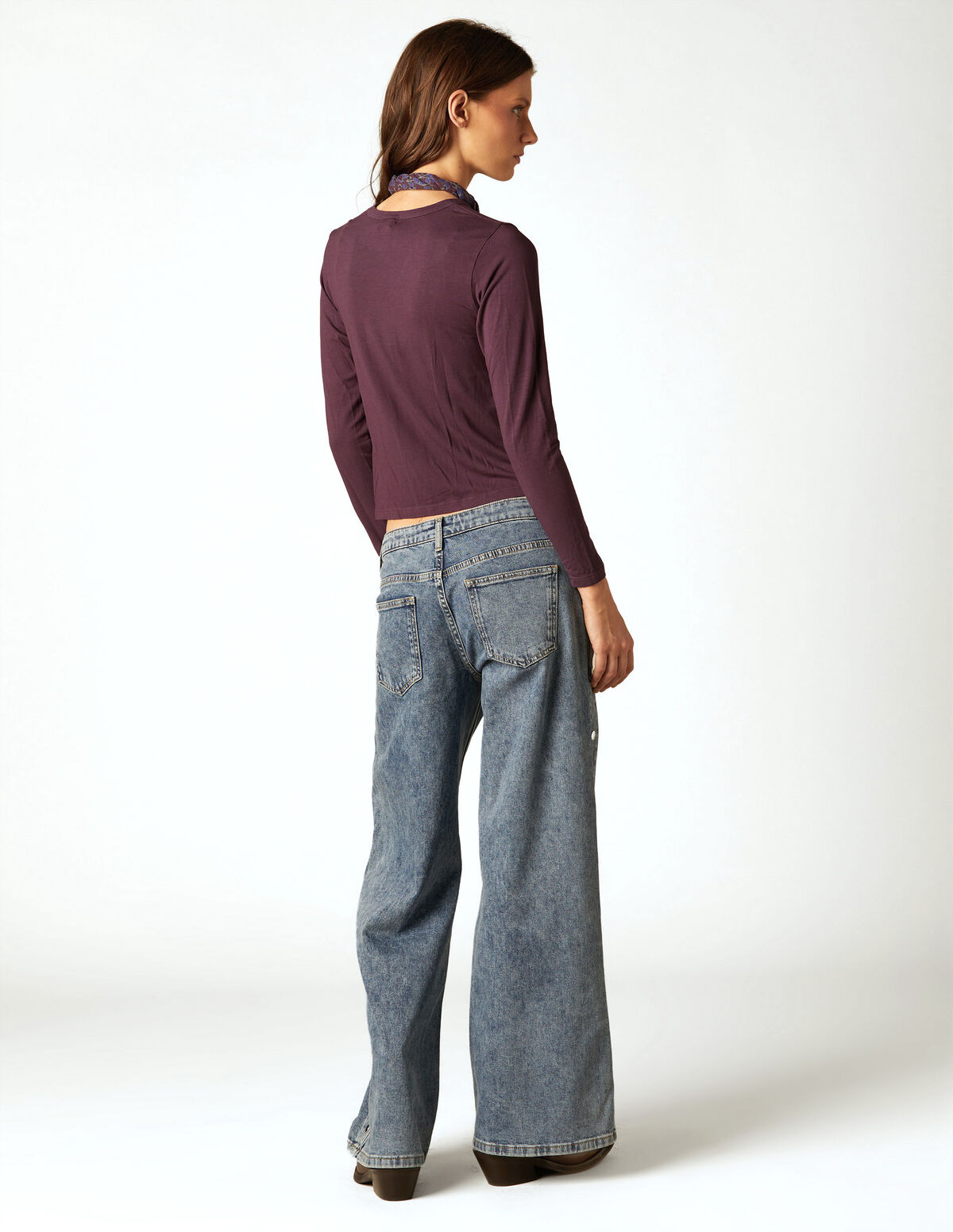 T-SHIRT BOUTONS C&Ocirc;T&Eacute; AM&Eacute;THYSTE