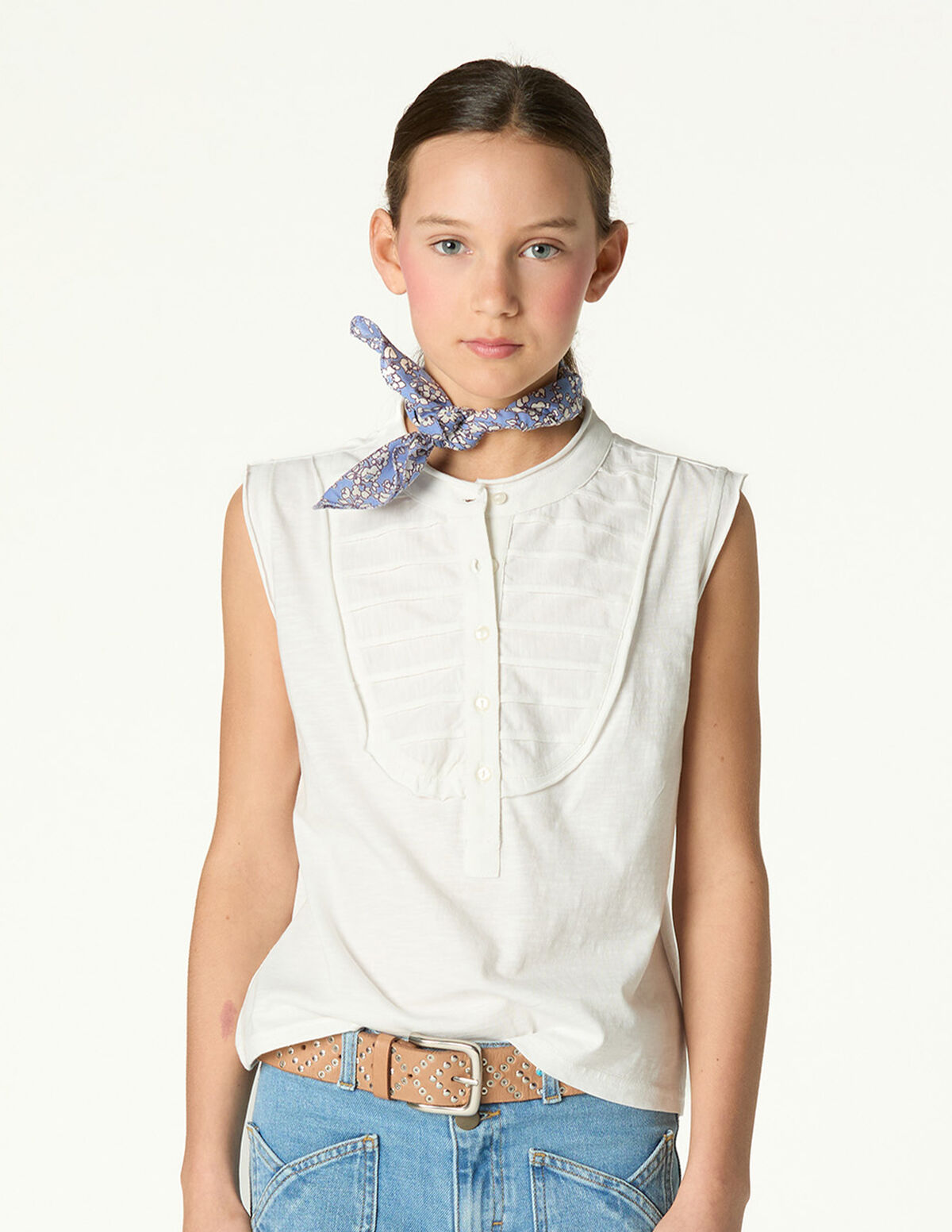 PANTALON POCHE CROIS&Eacute;E BLEU