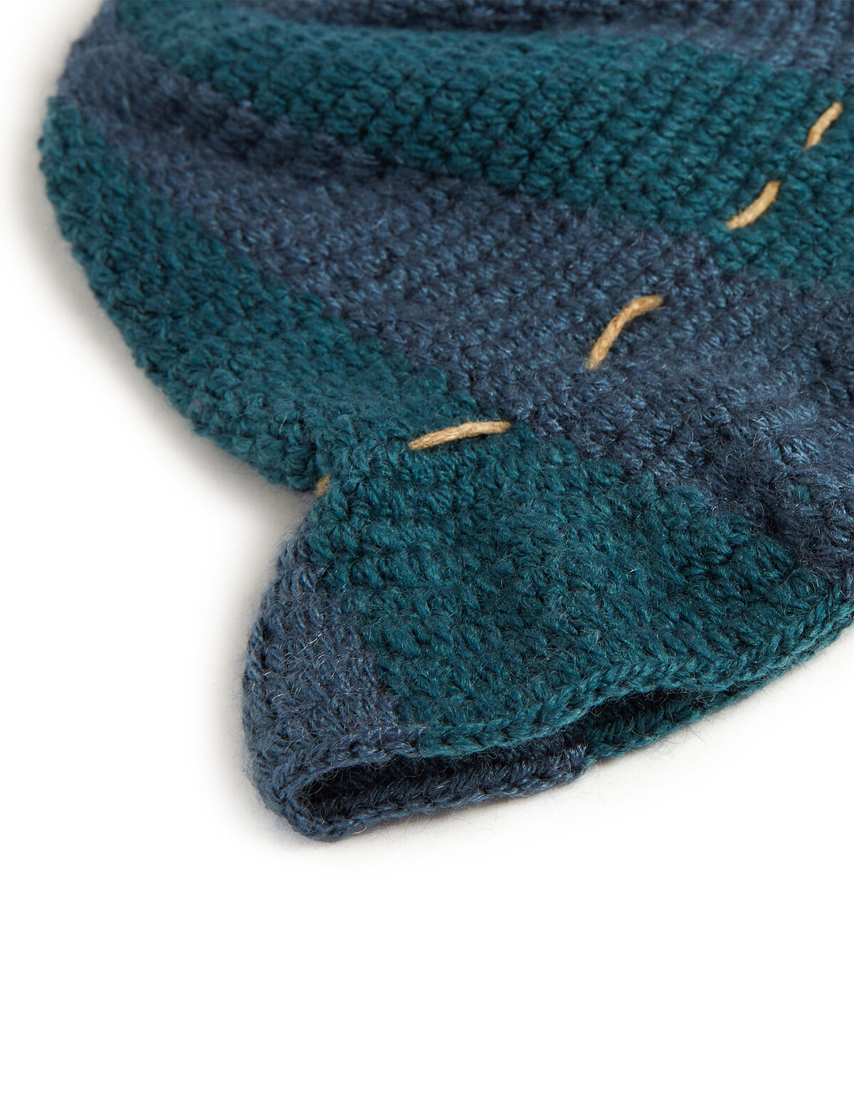 Gorro punto multicolor azul