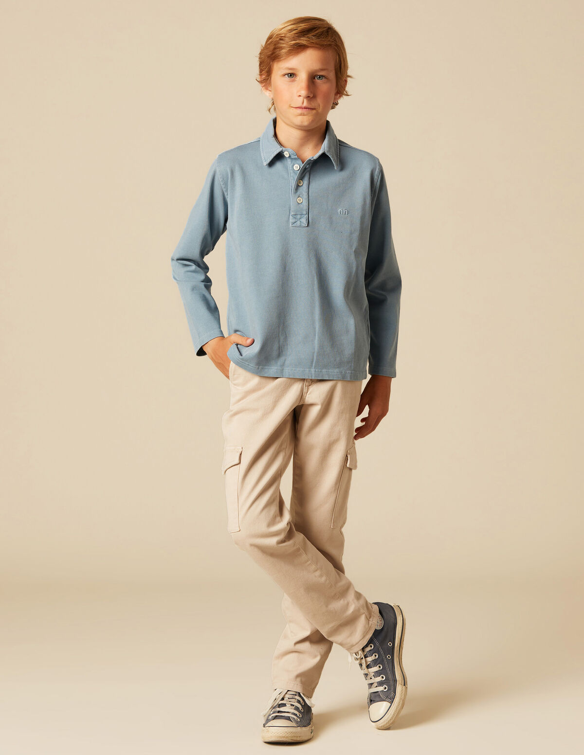 POLO « nn » BLEU CLAIR
