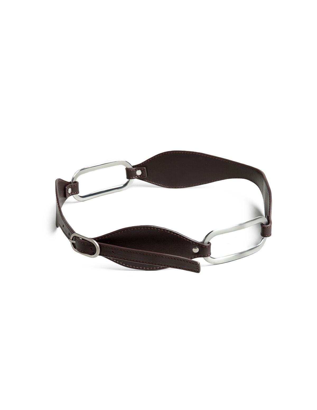 CEINTURE PLEATS GRENAT