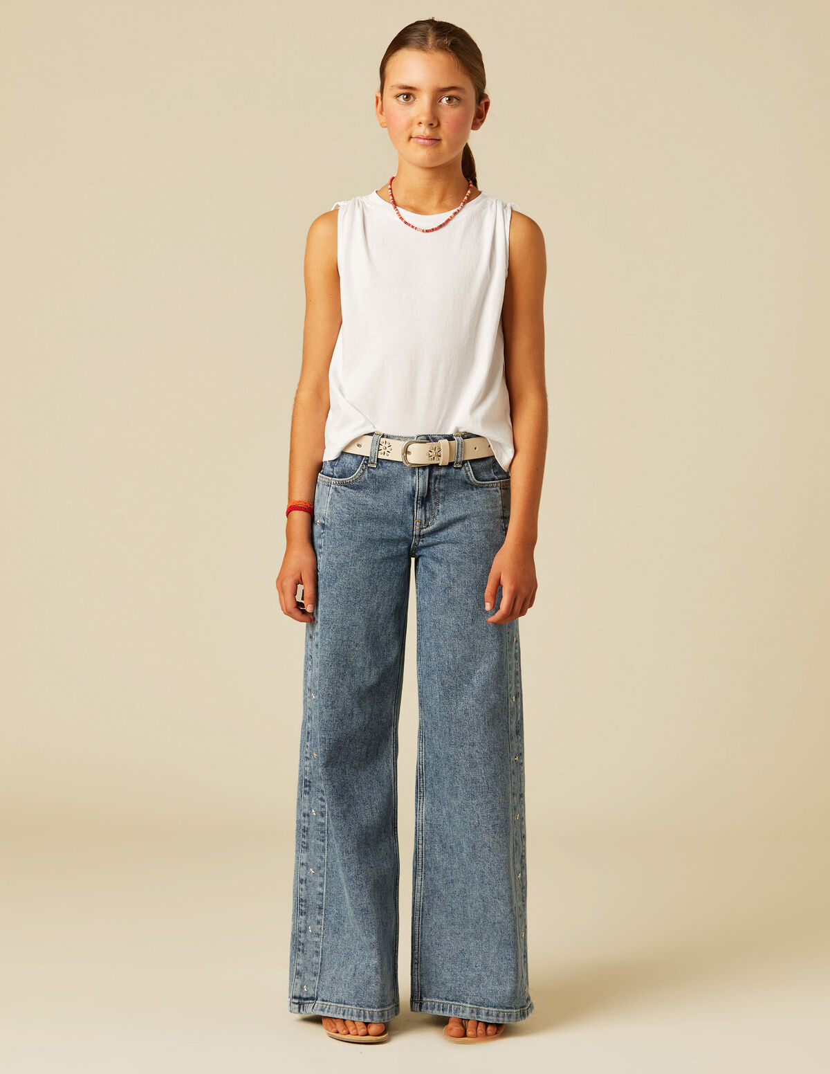 PANTALÓN ESTRELLAS LATERAL VAQUERO AZUL