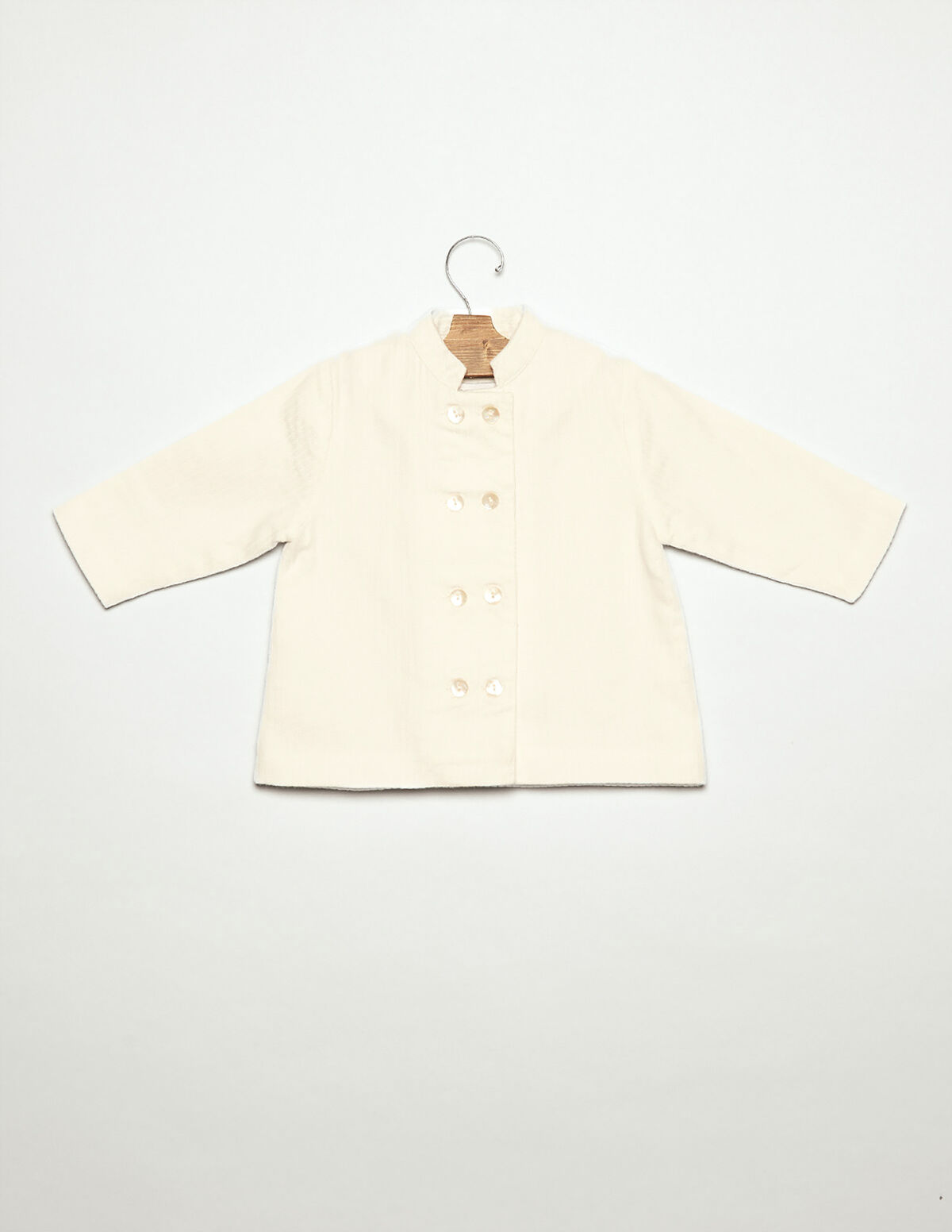 WHITE PIQU&Eacute; JACKET