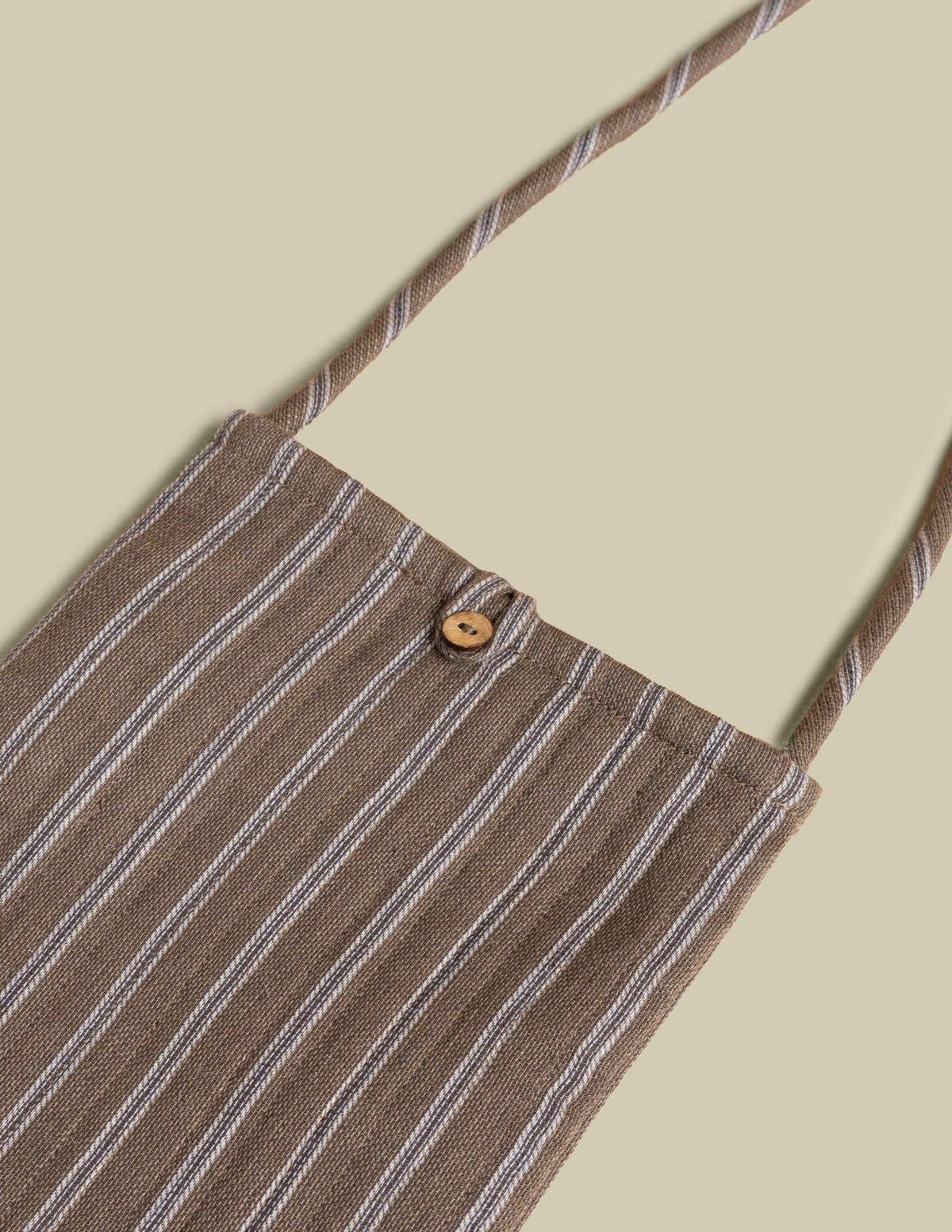 SAC BANDOULIÈRE RAYURES MARRON