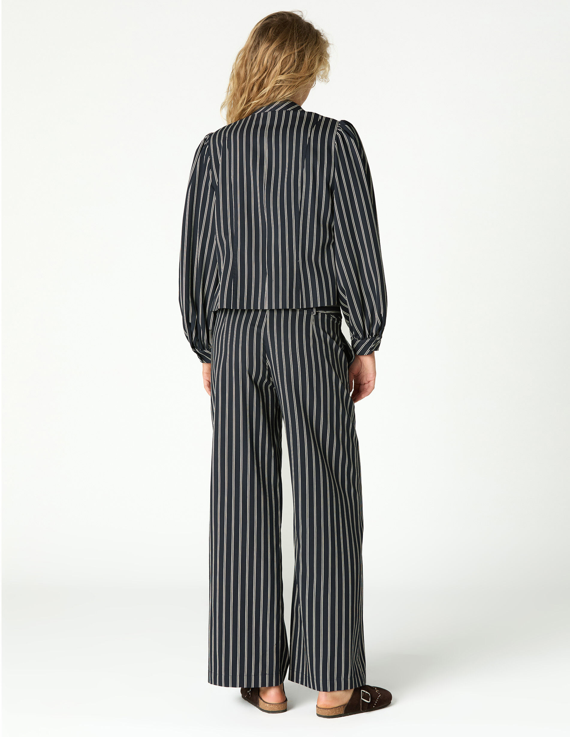 Black double stripe trousers | NICOLI