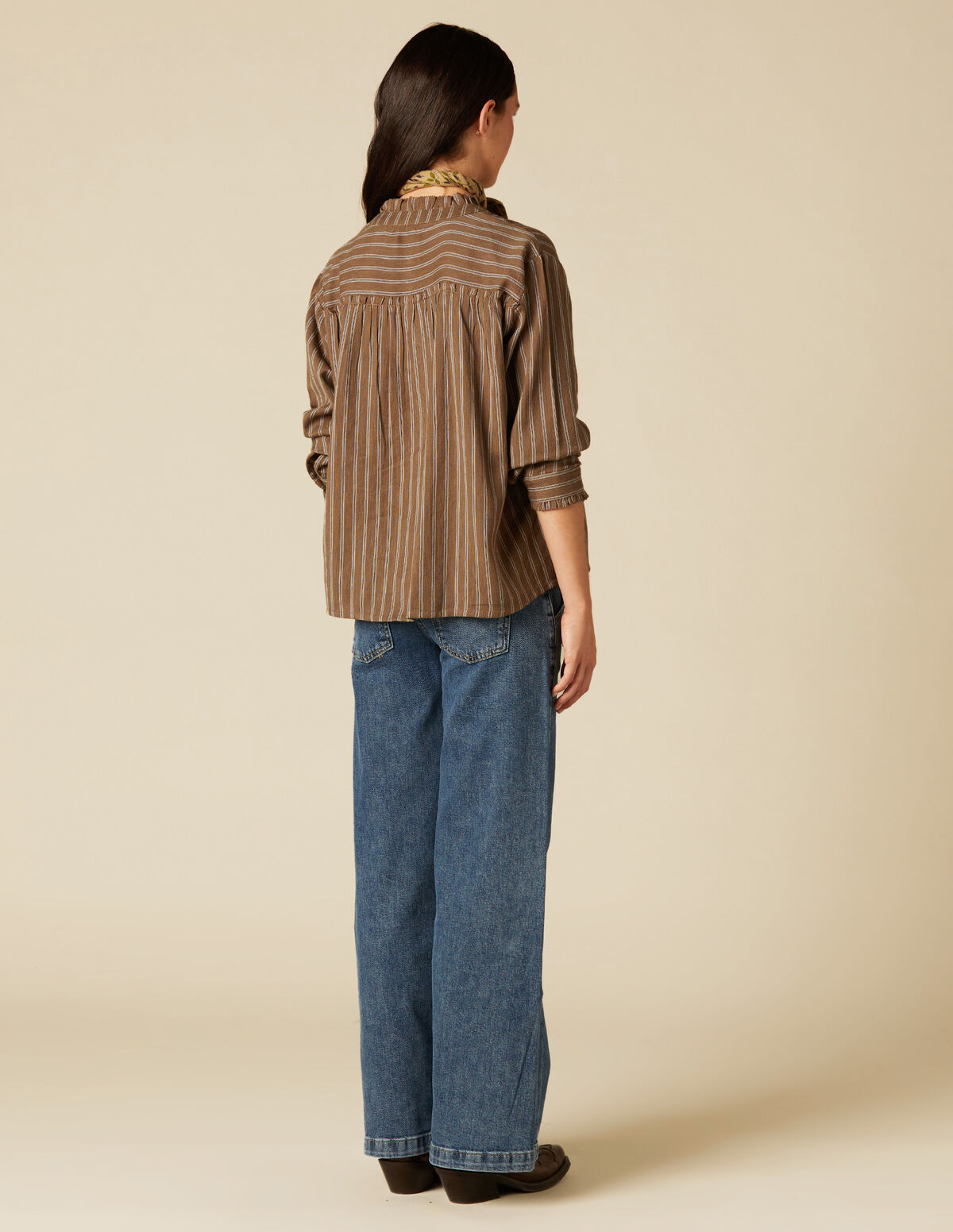 BLUE WIDE LEG JEANS