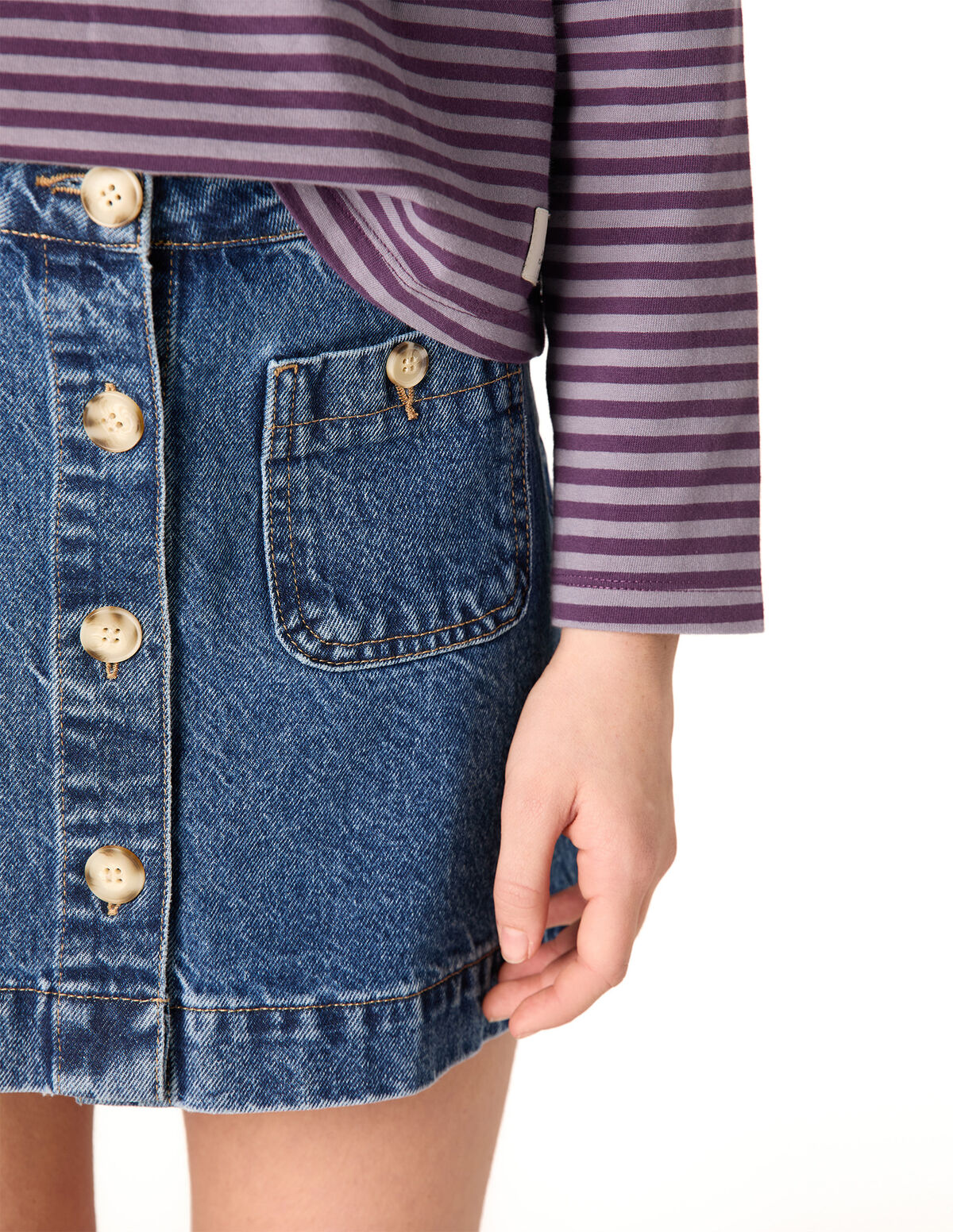 SAIA DENIM AZUL BOT&Otilde;ES