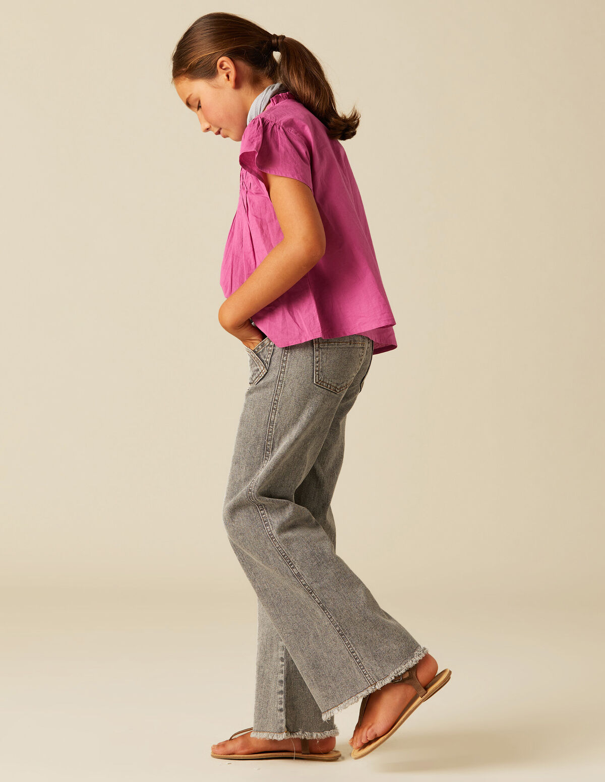 PANTALÓN BOLSILLO CRUZADO AZUL
