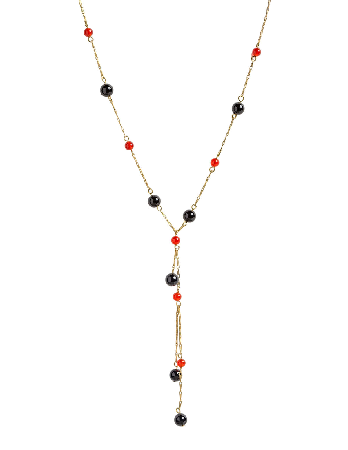 COLLIER CHAÎNE DORÉE SPHÈRES
