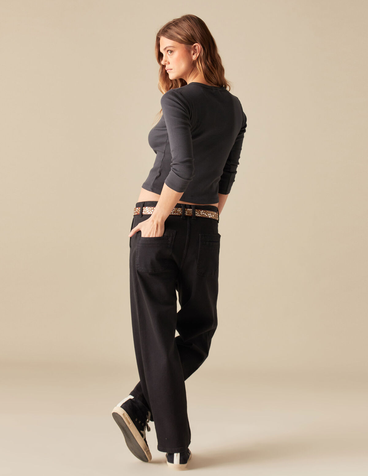 SAND-COLOURED CHINOS