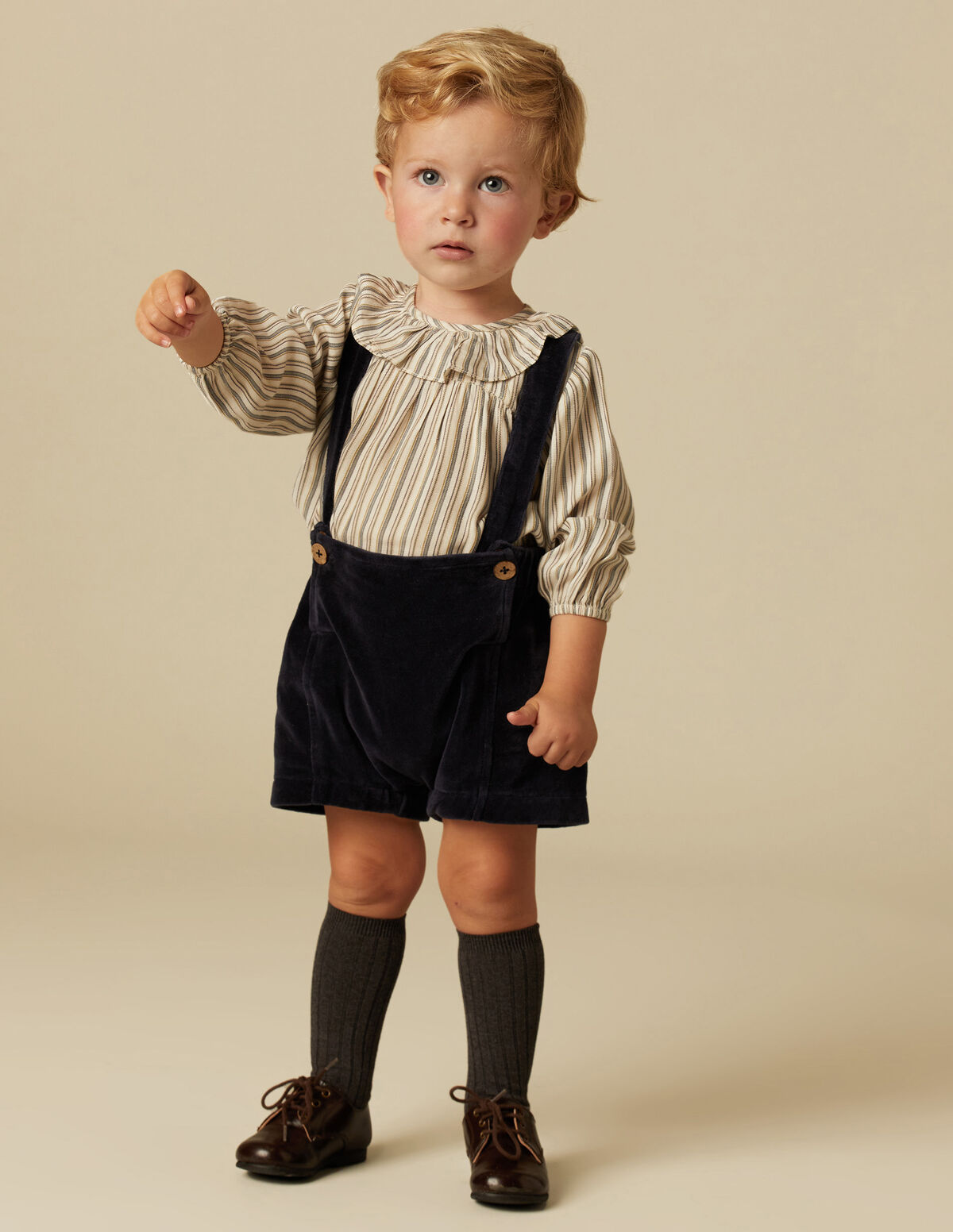 BLUE VELVET TROUSERS