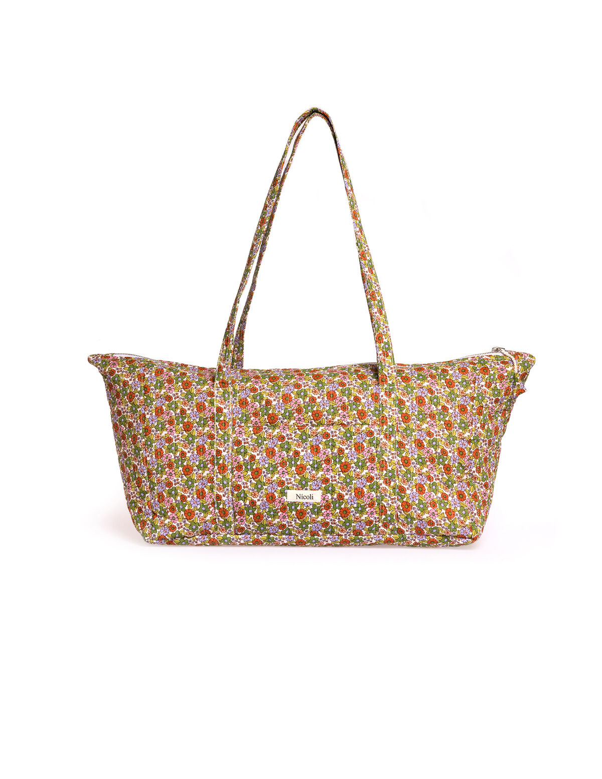 PINK FLORAL PRINT TRAVEL BAG