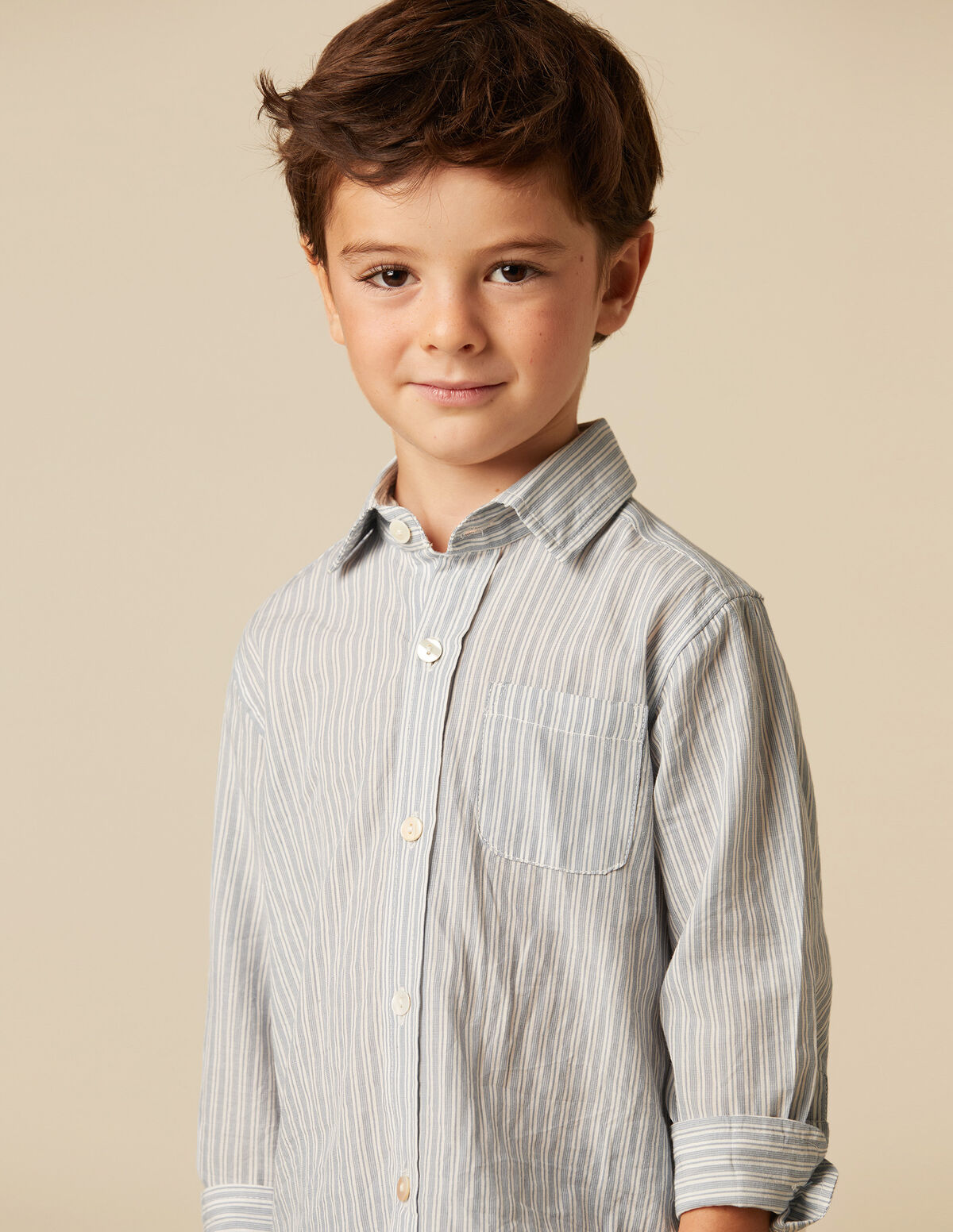 BLUE STRIPED SHIRT