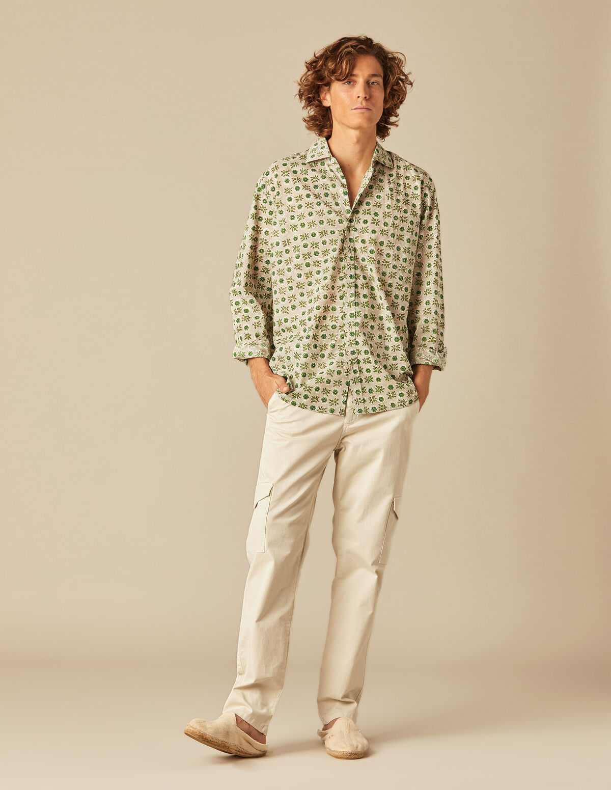 CHEMISE BOUQUETS VERTE
