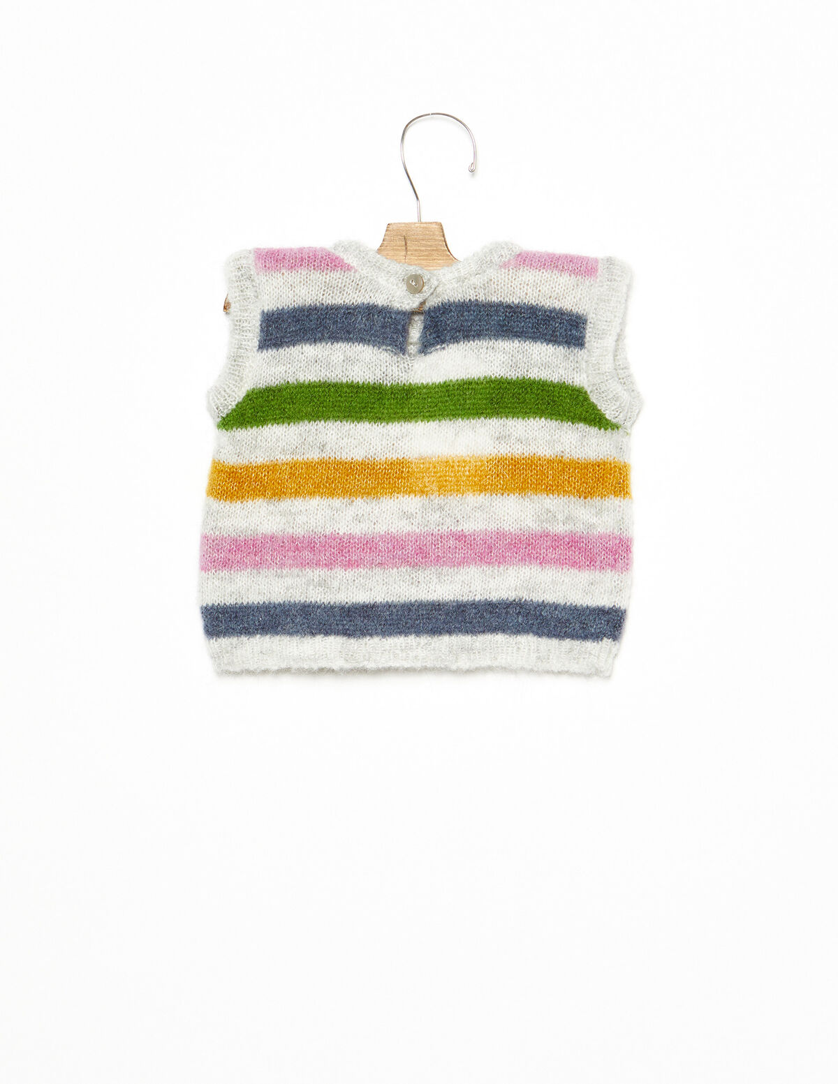 Gilet rayures multicolore