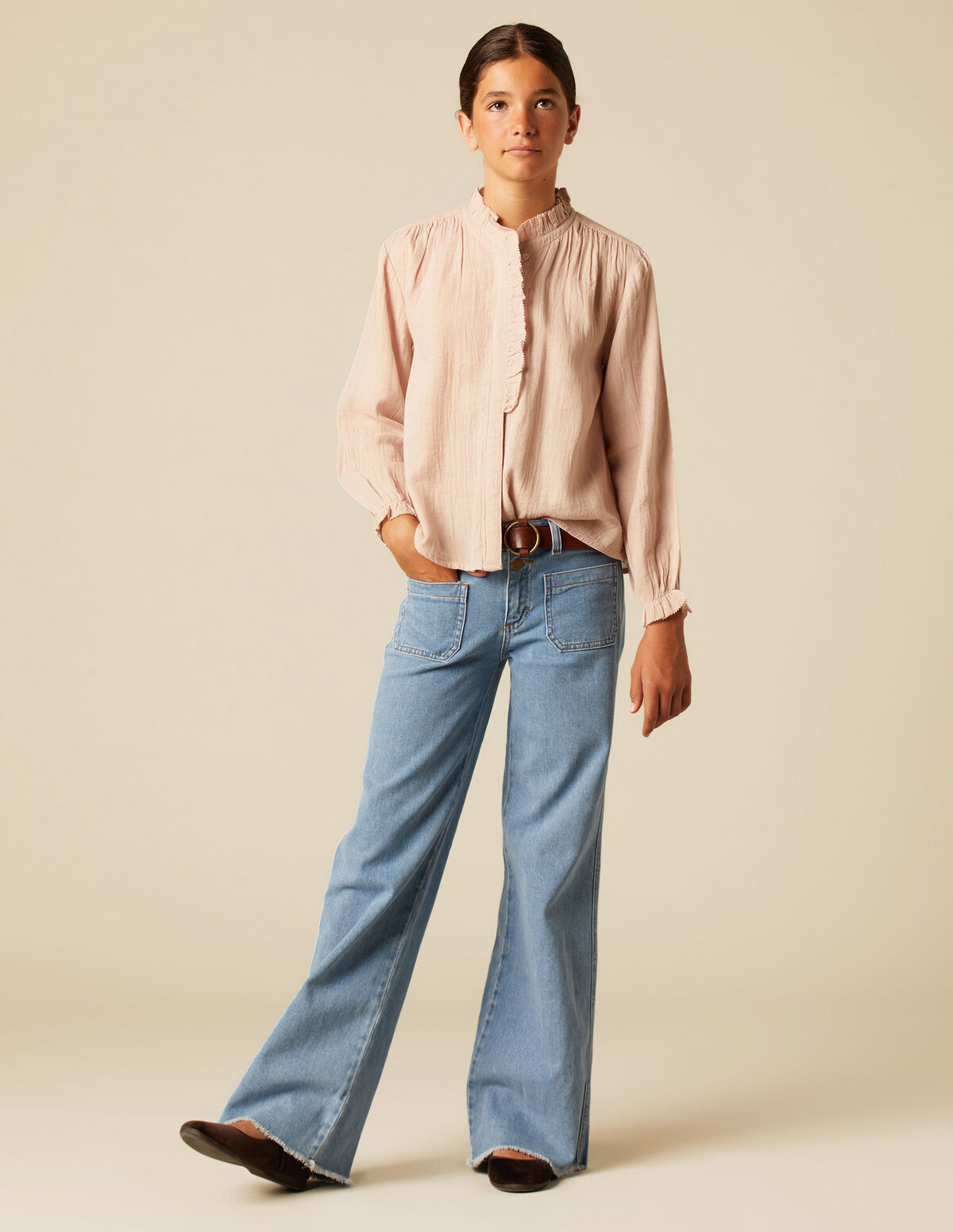 PANTALÓN BOLSILLOS VAQUERO AZUL