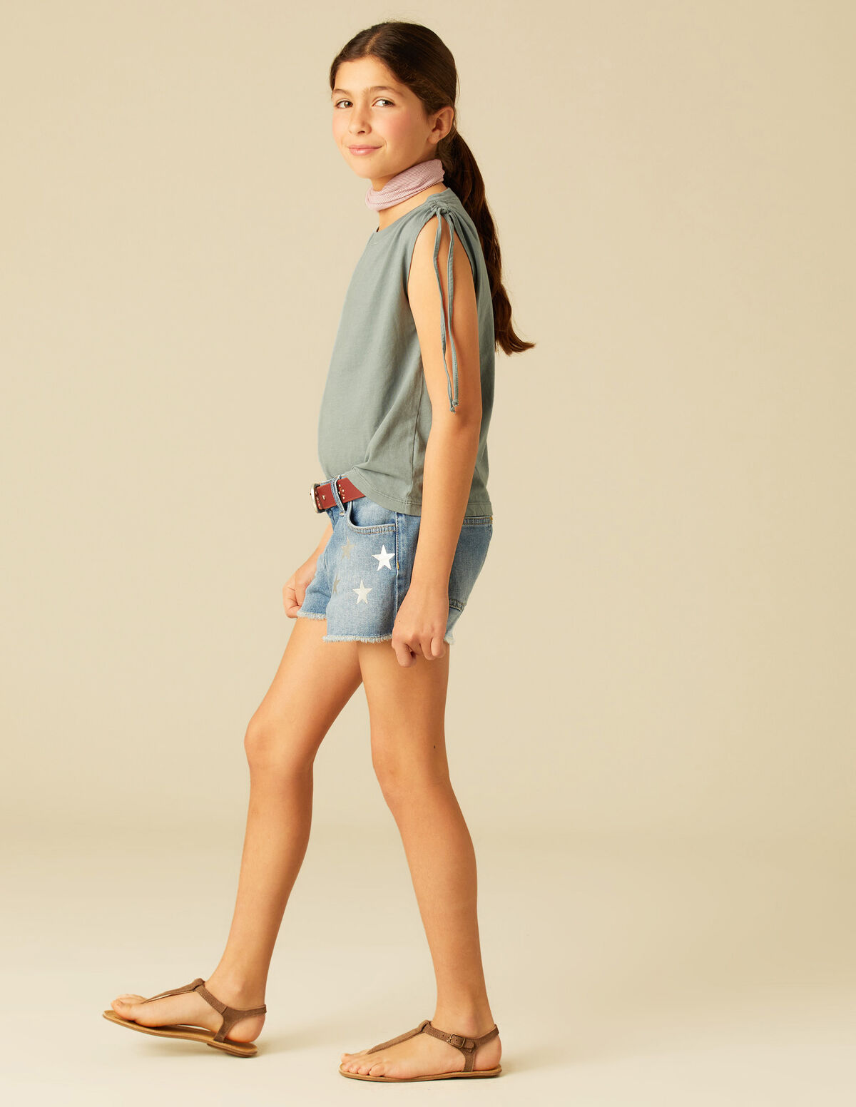 SHORT VAQUERO AZUL ESTRELLAS
