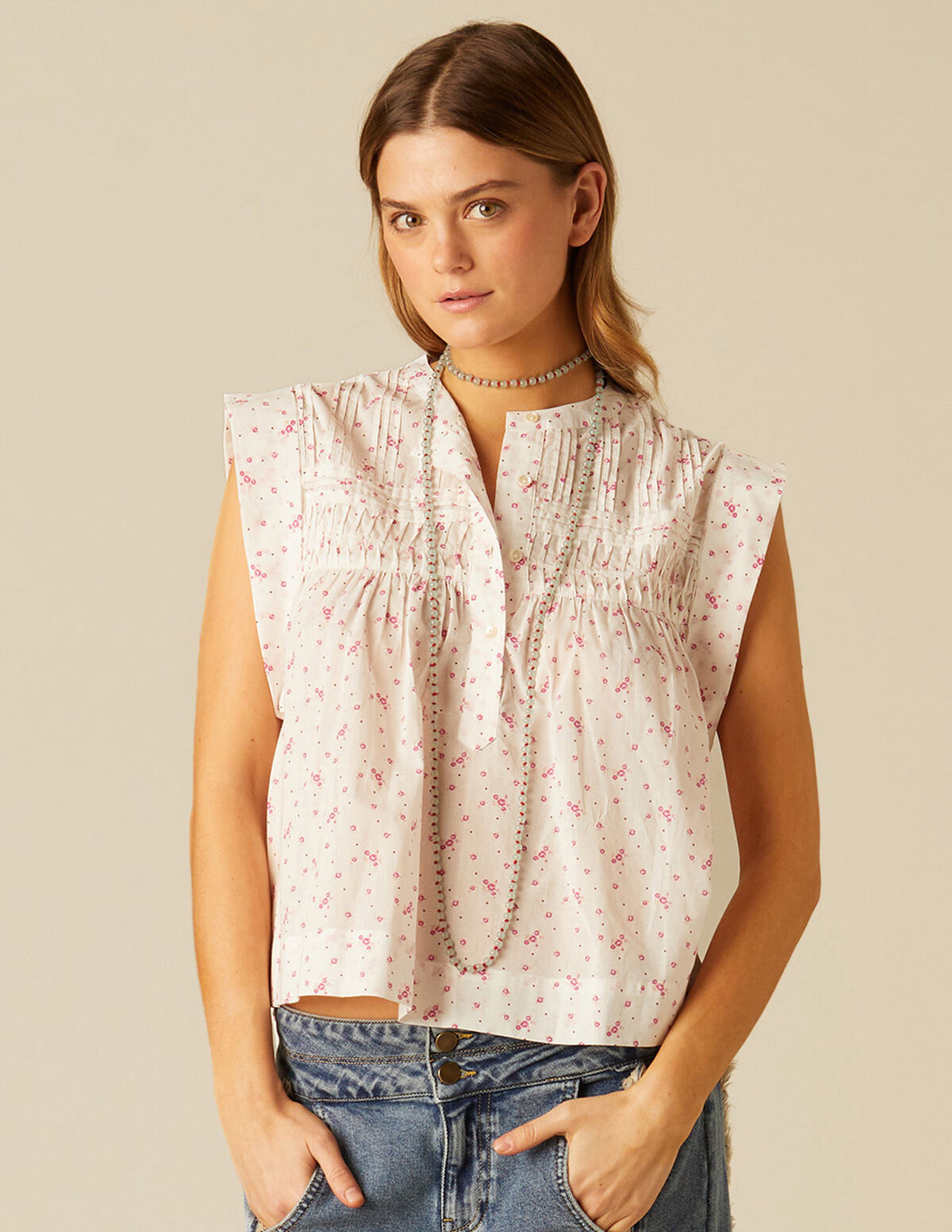 CAMISA FLOR PUNTO MORA