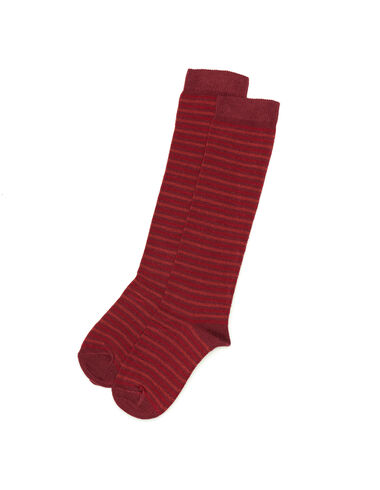 Thin strawberry striped socks - Socks - Nícoli