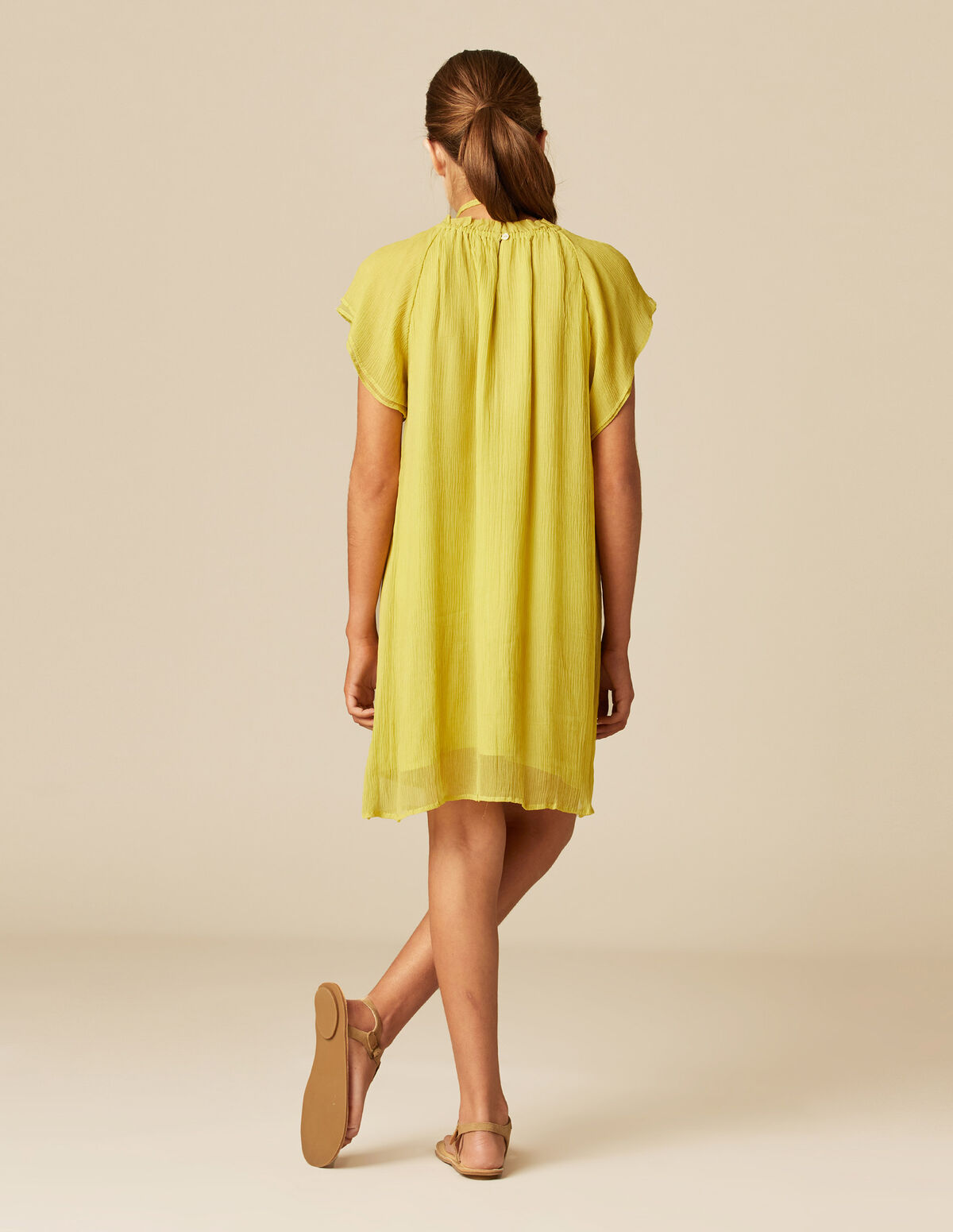 VESTIDO PRINT FLOR VERDES
