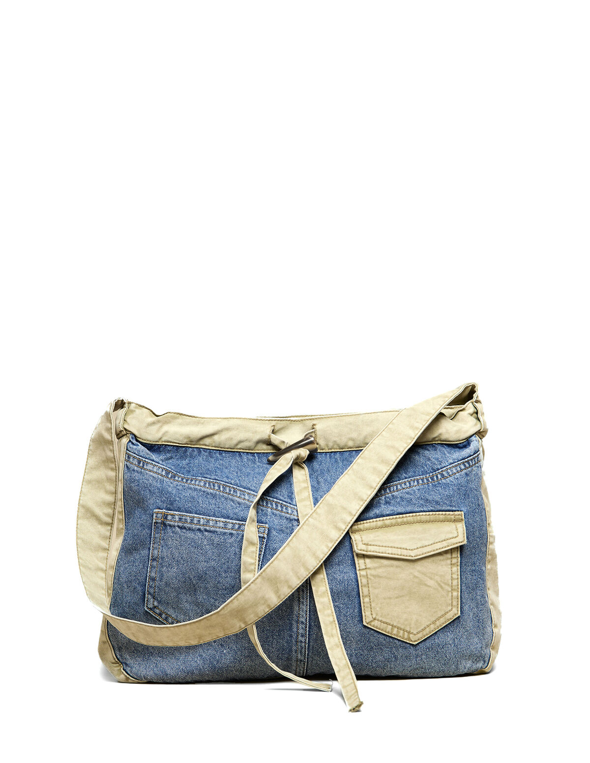 ANTHRACITE DENIM CONTRAST BAG